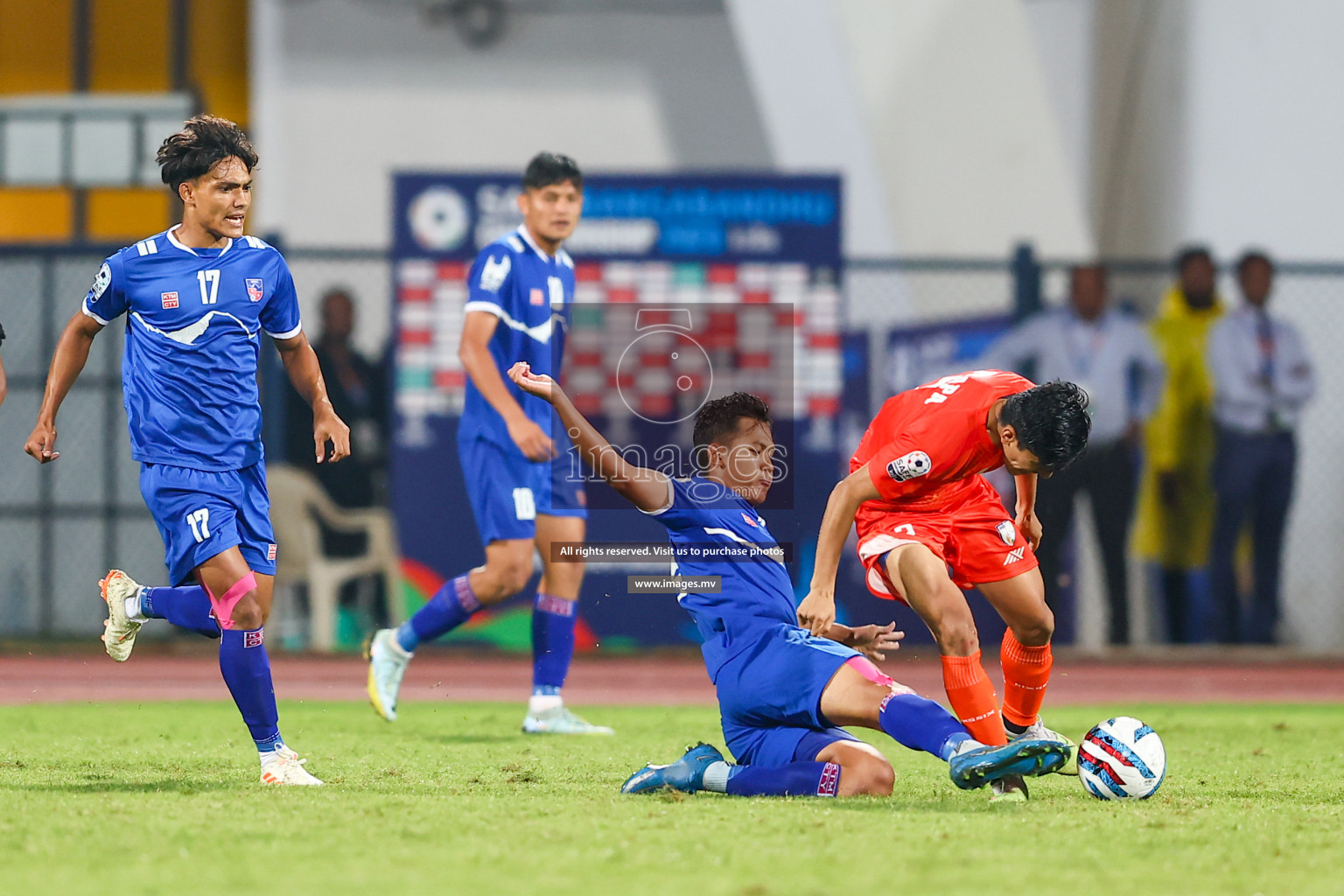 Nepal vs India in SAFF Championship 2023 held in Sree Kanteerava Stadium, Bengaluru, India, on Saturday, 24th June 2023. Photos: Nausham Waheed, Hassan Simah / images.mv