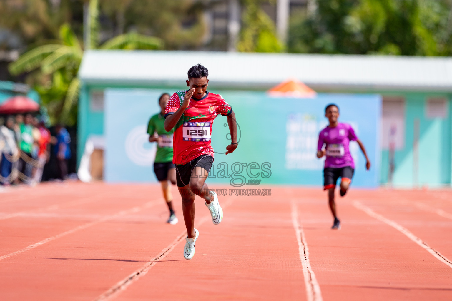 Day 3 of MWSC Interschool Athletics Championships 2024 held in Hulhumale Running Track, Hulhumale, Maldives on Monday, 11th November 2024. 
Photos by: Hassan Simah / Images.mv