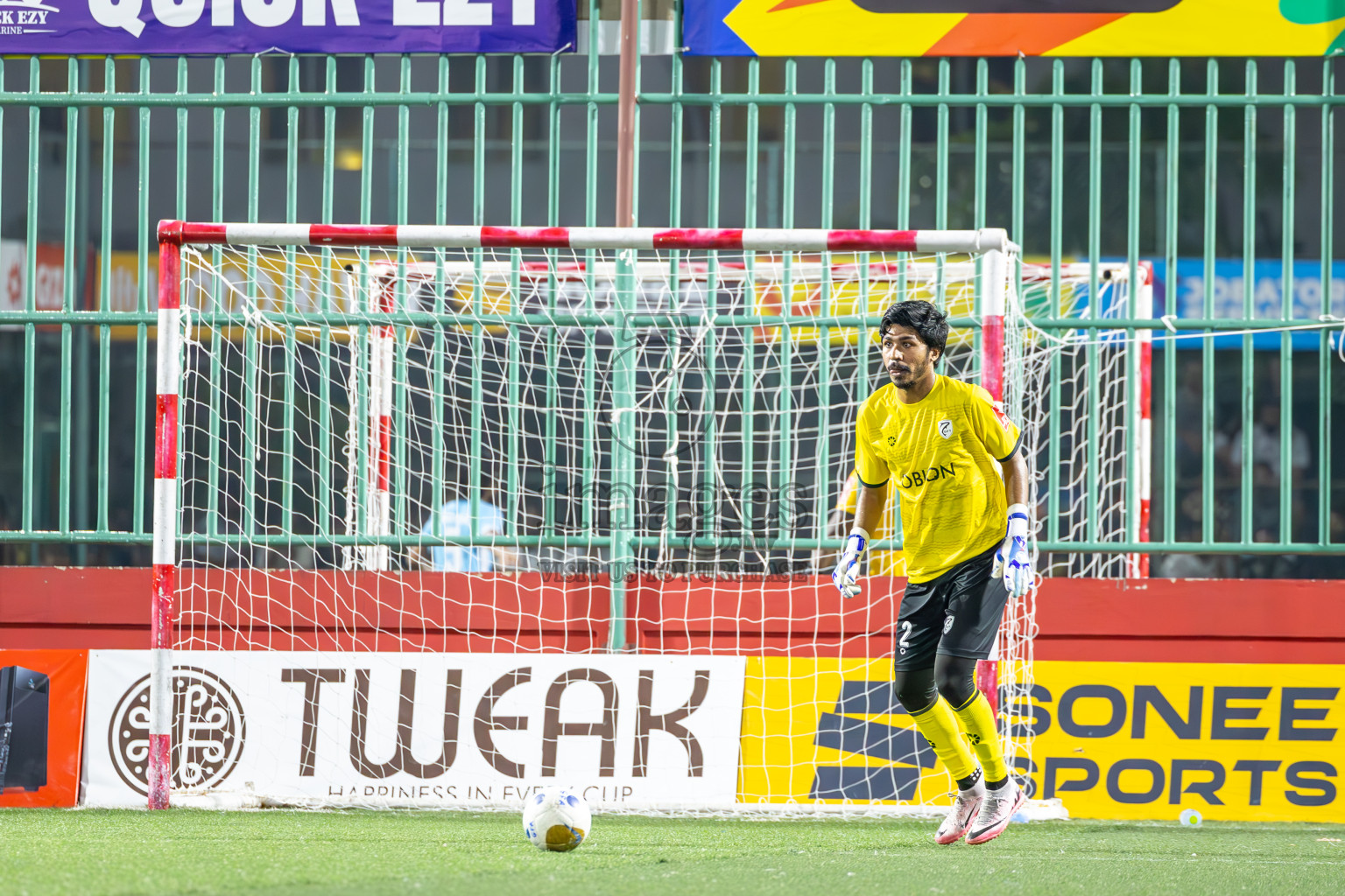 K Gaafaru vs K Kaashidhoo in Kaafu Atoll Semi Final in Day 24 of Golden Futsal Challenge 2025 was held on Tuesday , 28th January 2025, in Hulhumale', Maldives. Photos: Ismail Thoriq / images.mv