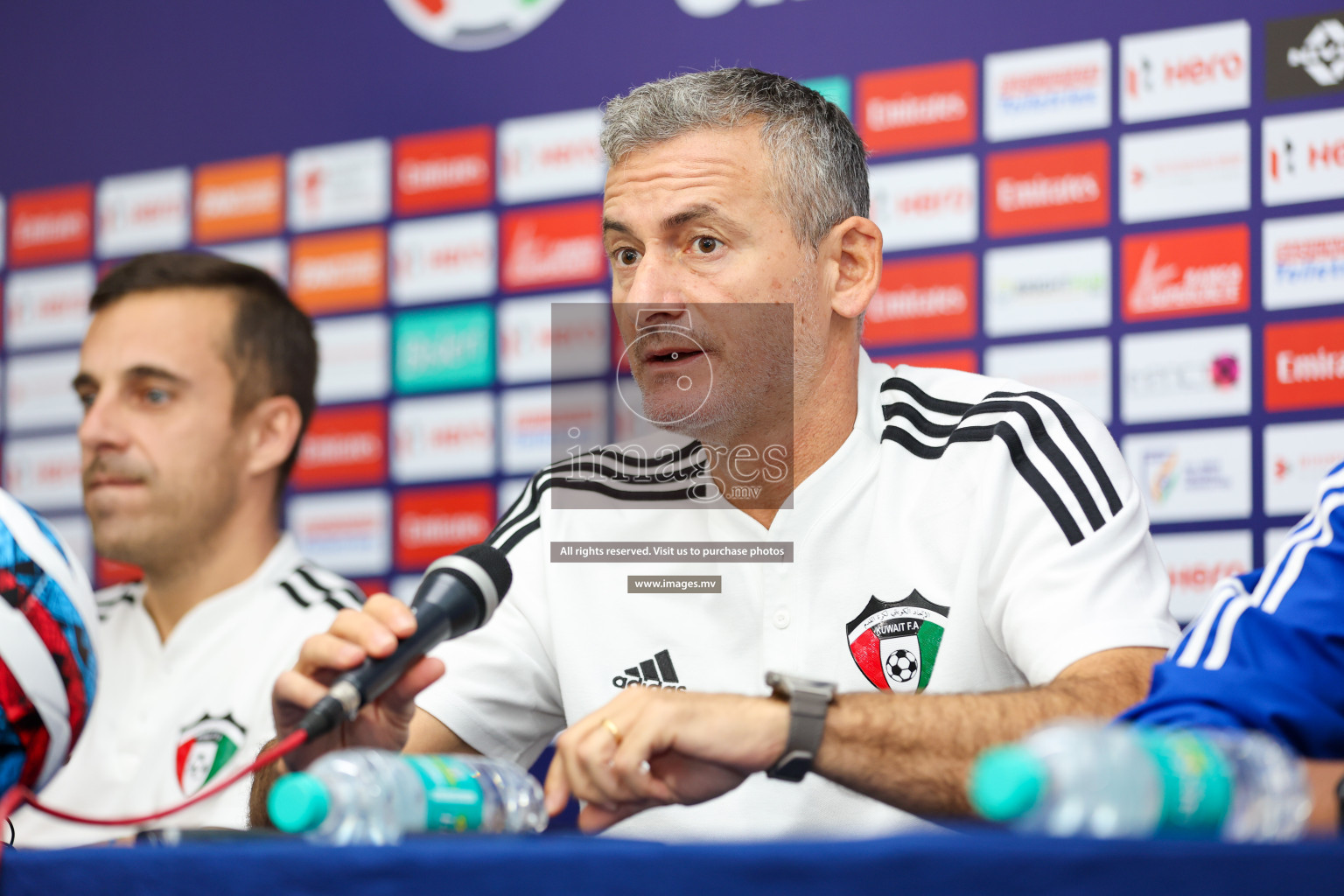 Saff Championship Final Pre-match press conference held in Sree Kanteerava Stadium, Bengaluru, India, on Monday, 3rd July 2023. Photos: Nausham Waheed / images.mv