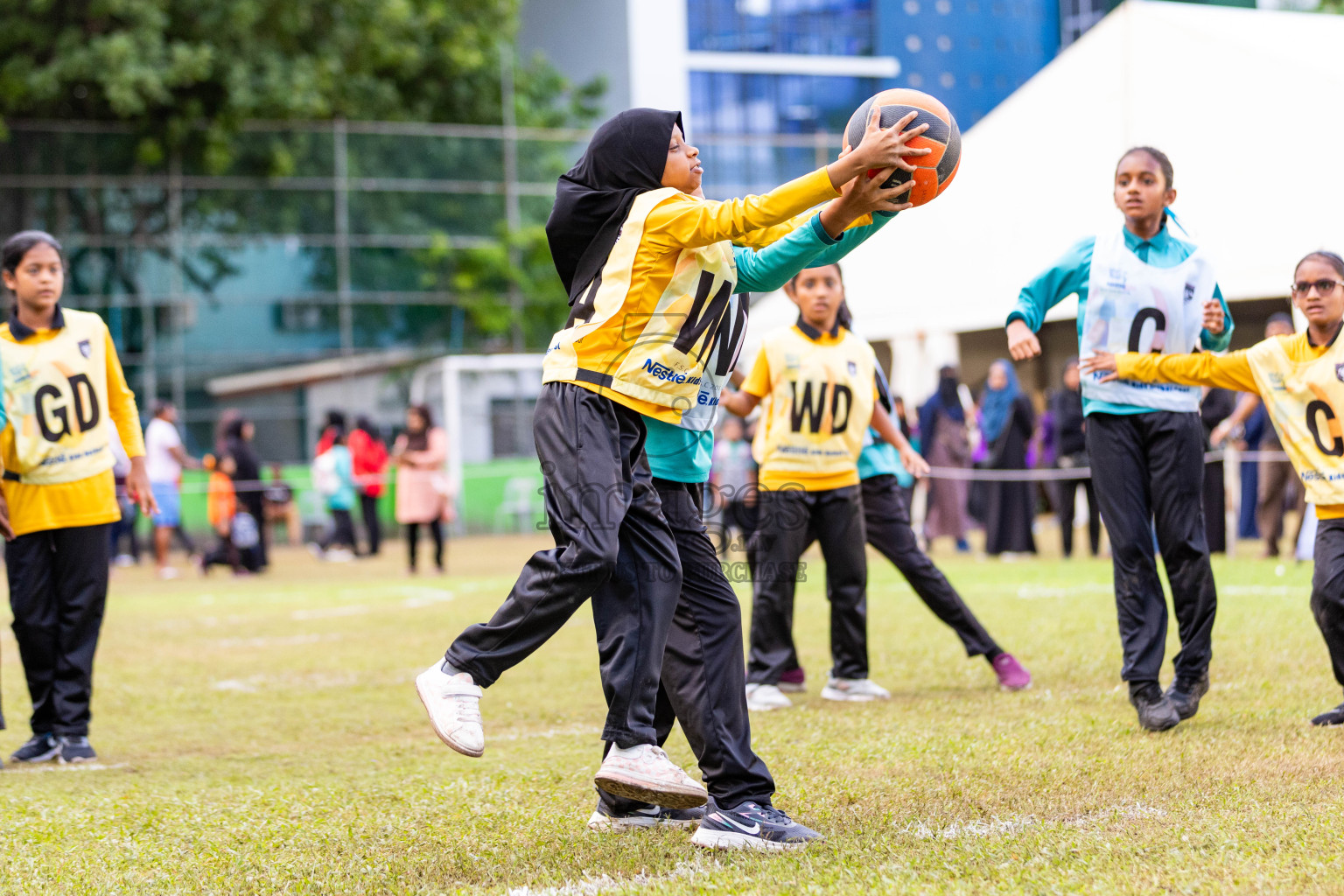 Day 3 of Nestle' Kids Netball Fiesta 2023 held in Henveyru Stadium, Male', Maldives on Saturday, 2nd December 2023. Photos by Nausham Waheed / Images.mv