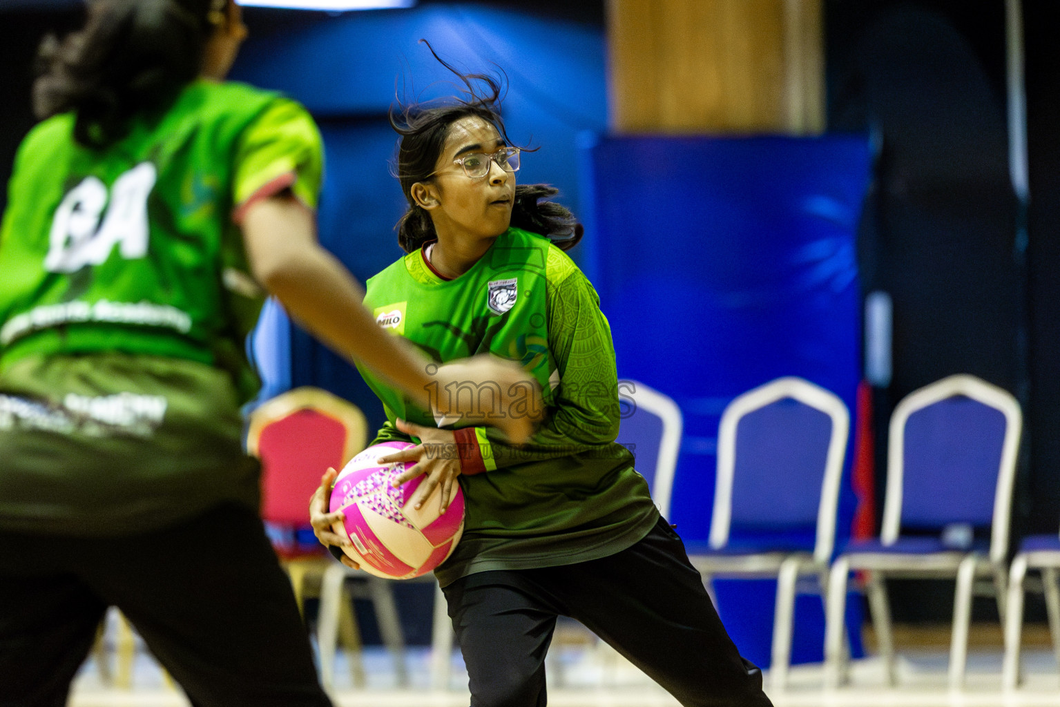 Fionti SC vs Young Netters A in Day 6  of 3rd Netball Junior Championship, held at Social Center on Friday 24th January 2025 . Photos: Shuu Abdul Sattar / images.mv