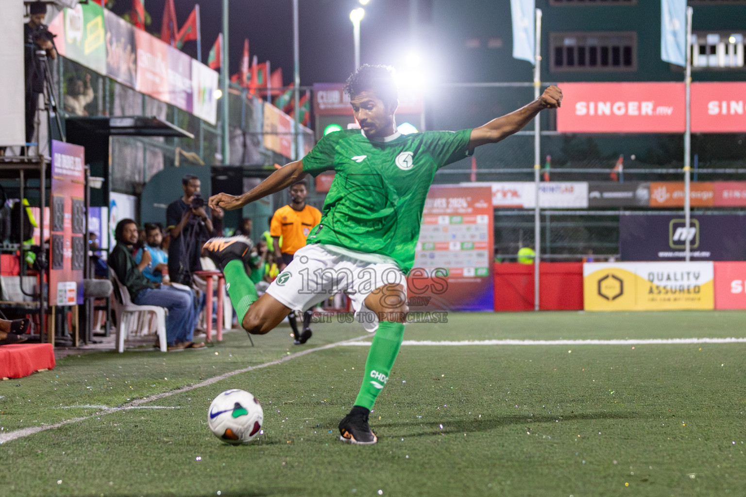 CLUB HDC vs CLUB FEN in Club Maldives Cup 2024 held in Rehendi Futsal Ground, Hulhumale', Maldives on Monday, 23rd September 2024. 
Photos: Mohamed Mahfooz Moosa / images.mv