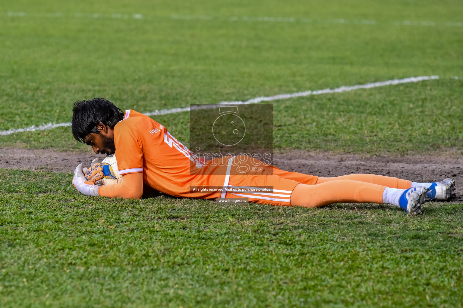 Super United Sports vs Buru Sports Club in Dhivehi Premier League Qualification 22 on 24th Aug 2022, held in National Football Stadium, Male', Maldives Photos: Nausham Waheed / Images.mv