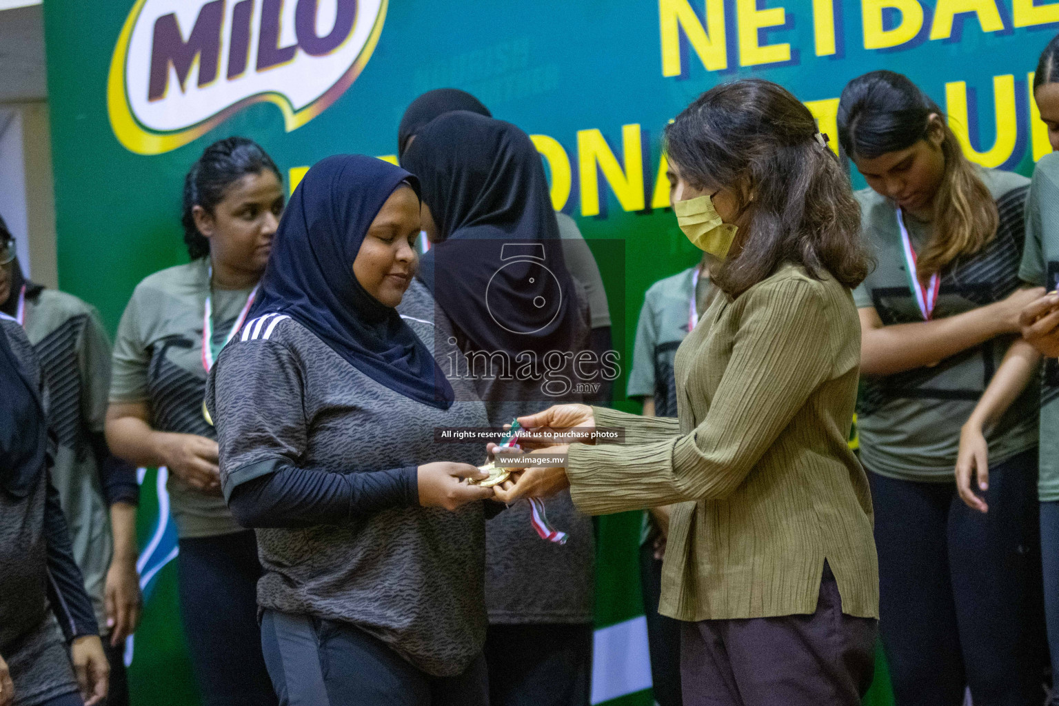 Kulhudhuffushi Youth & R.C vs Club Green Streets in the Finals of Milo National Netball Tournament 2021 (Women's) held on 5th December 2021 in Male', Maldives Photos: Ismail Thoriq / images.mv