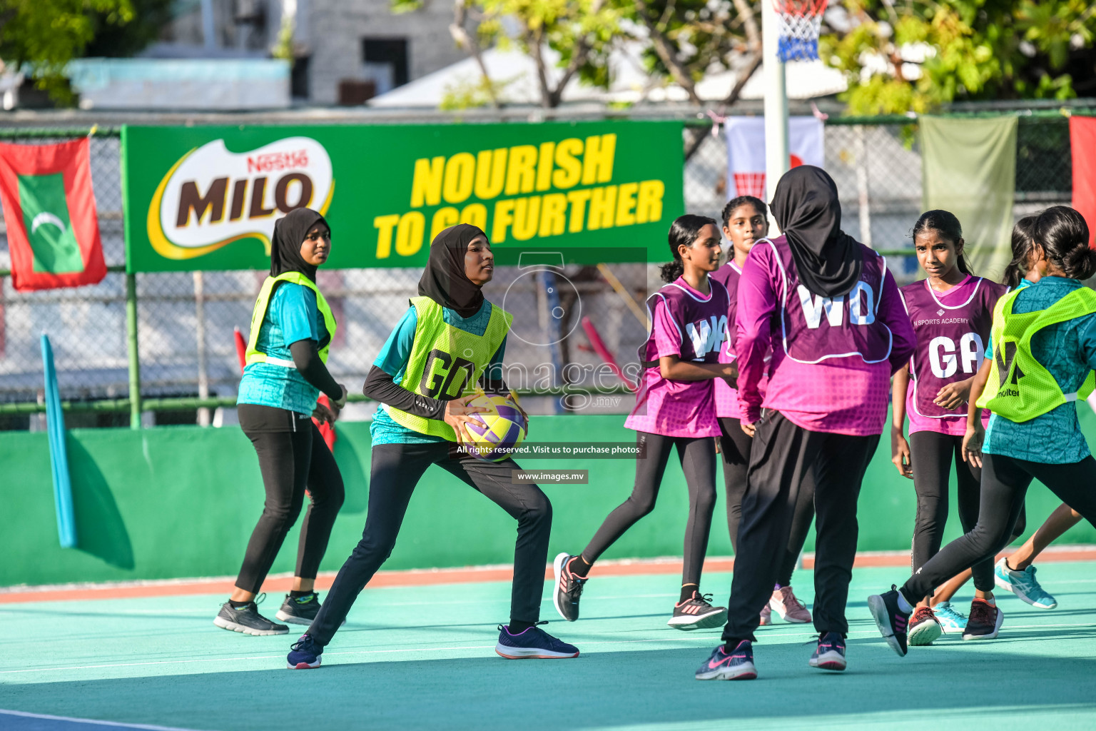 Day 5 of Junior Netball Championship 2022 on 9th March 2022 held in Male', Maldives. Photos by Nausham Waheed