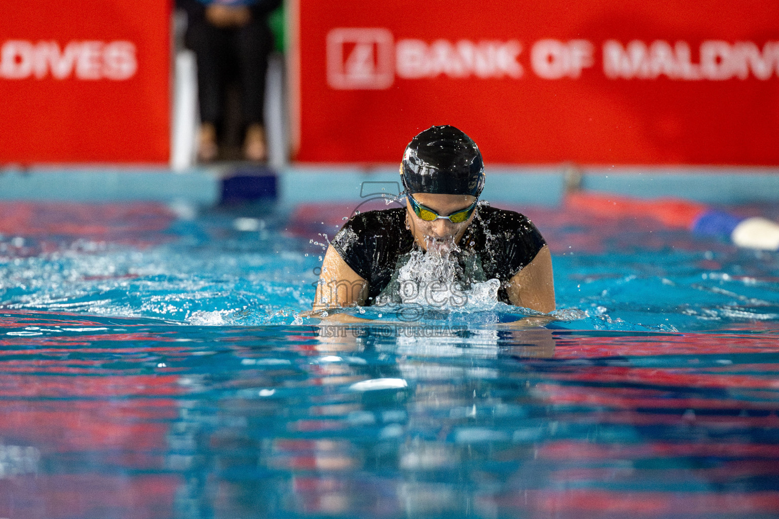 Day 5 of National Swimming Competition 2024 held in Hulhumale', Maldives on Tuesday, 17th December 2024. 
Photos: Hassan Simah / images.mv