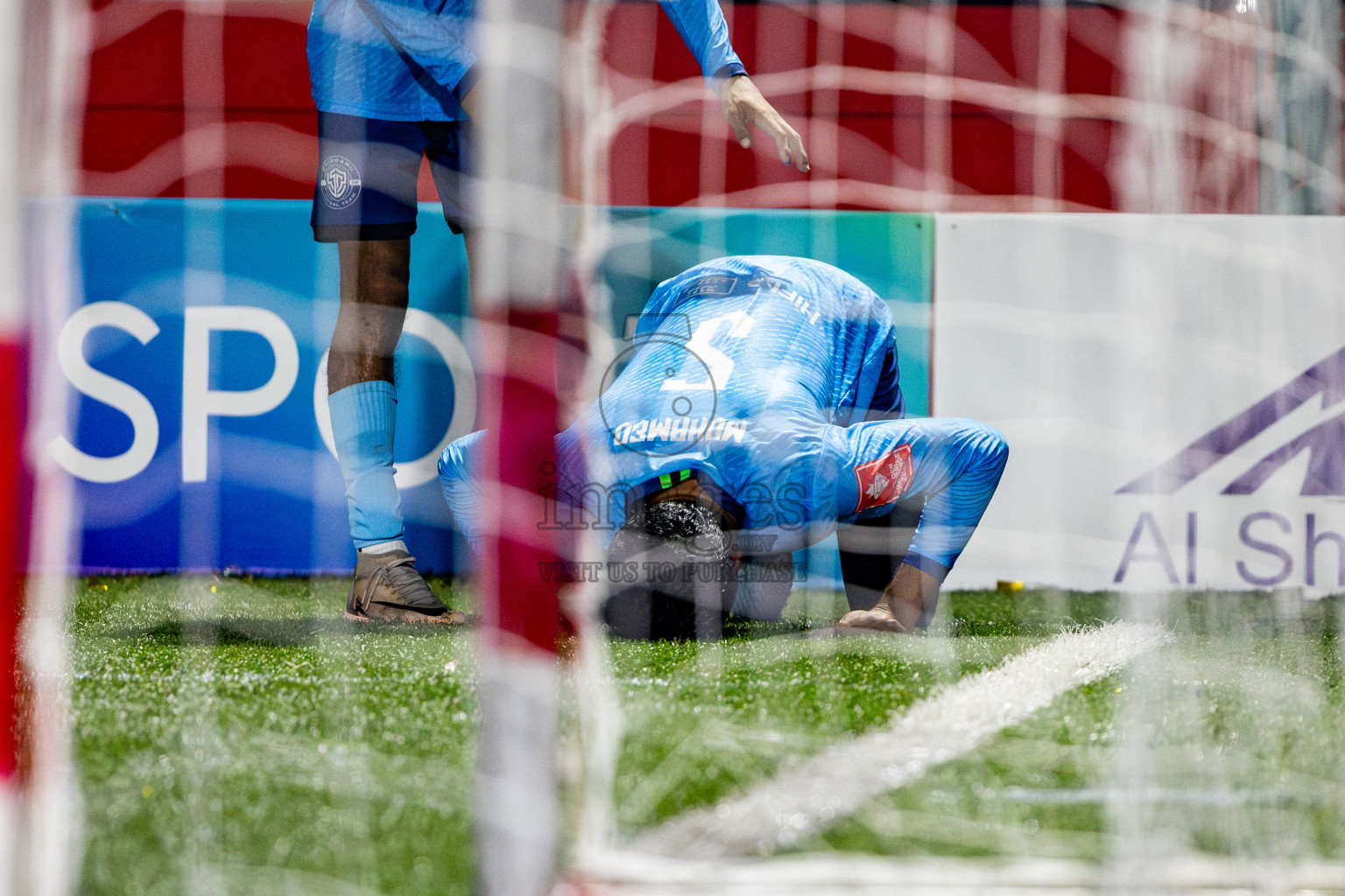 M Dhiggaru vs M Muli in Day 21 of Golden Futsal Challenge 2025 was held on Saturday , 25th January 2025, in Hulhumale', Maldives. Photos: Nausham Waheed / images.mv