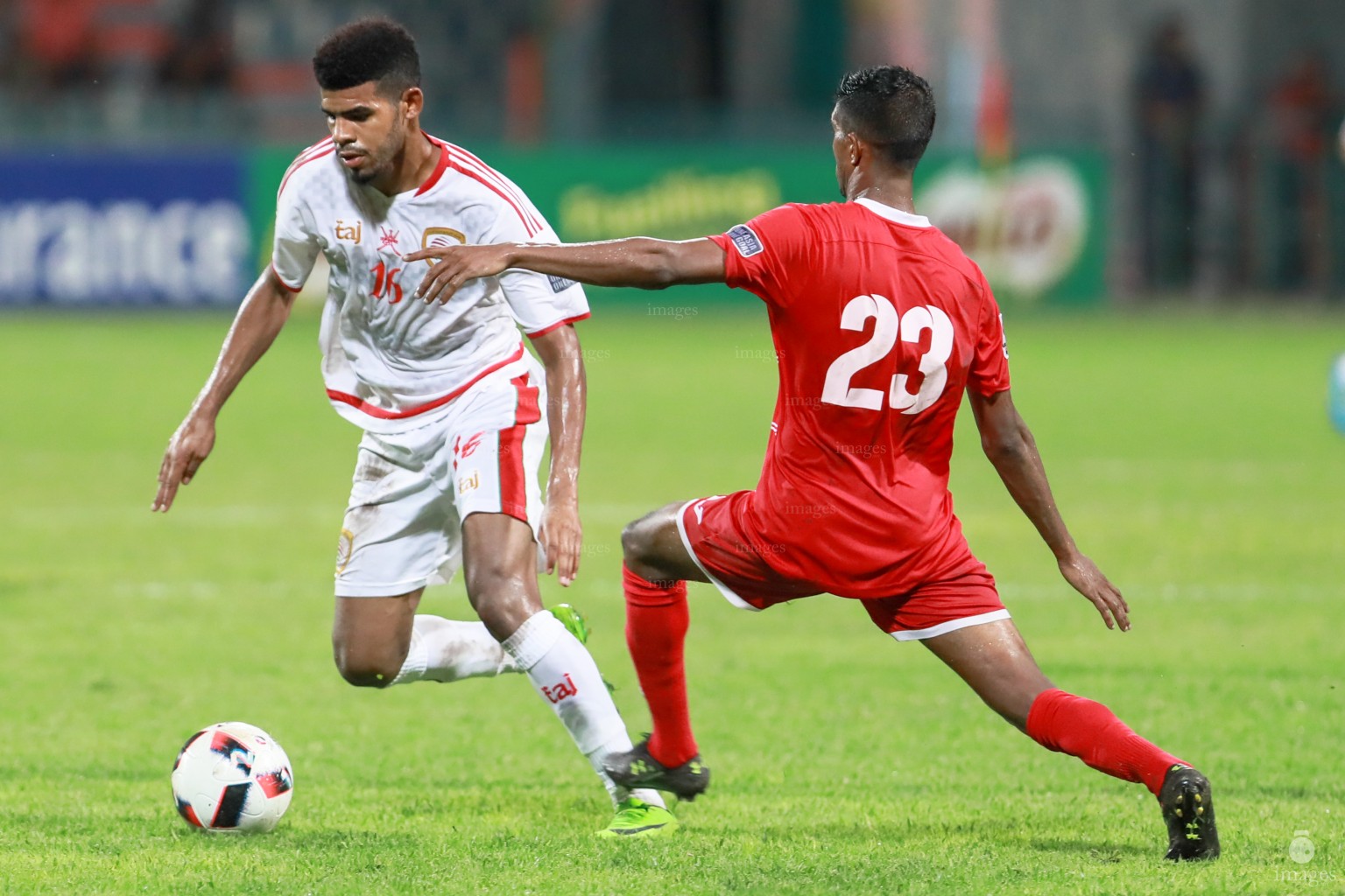 Asian Cup Qualifier between Maldives and Oman in National Stadium, on 10 October 2017 Male' Maldives. ( Images.mv Photo: Ismail Thoriq )