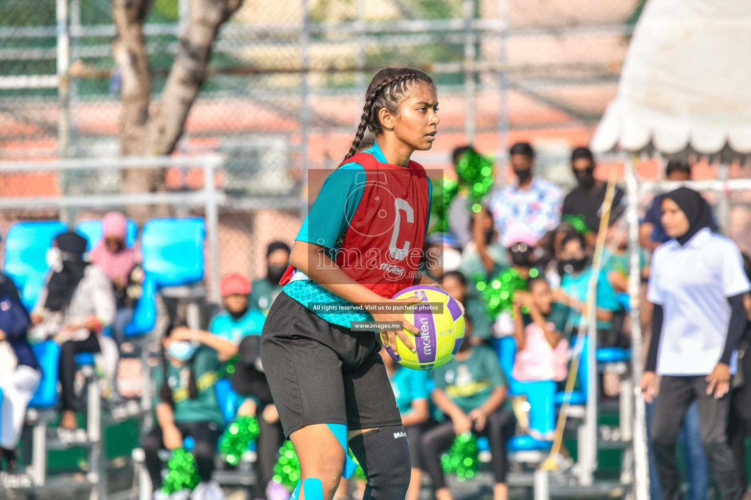 Final of Junior Netball Championship 2022 held in Male', Maldives on 19th March 2022. Photos by Nausham Waheed