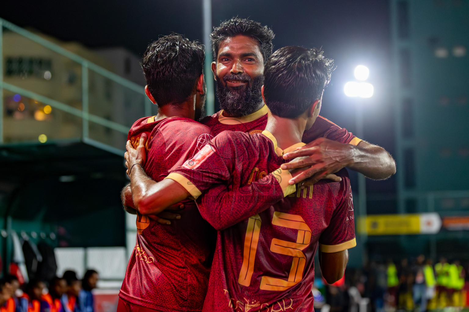 V. Keyodhoo VS AA. Mathiveri on Day 36 of Golden Futsal Challenge 2024 was held on Wednesday, 21st February 2024, in Hulhumale', Maldives 
Photos: Hassan Simah/ images.mv