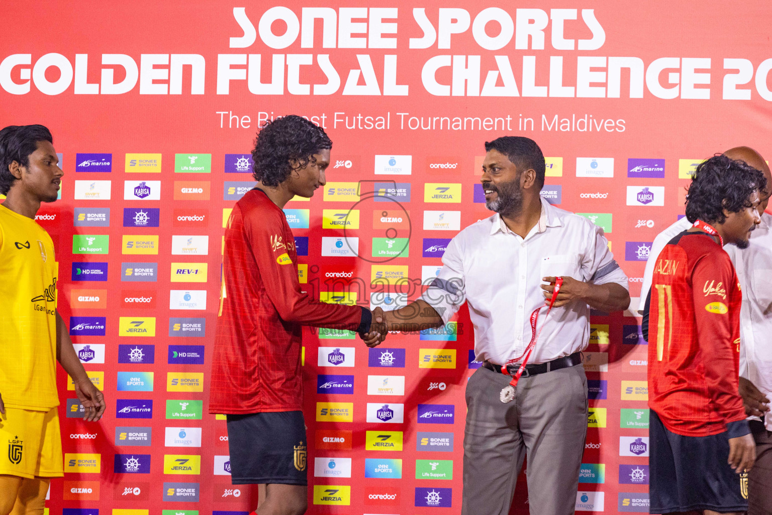 B Eydhafushi vs L Gan in the Final of Golden Futsal Challenge 2024 was held on Thursday, 7th March 2024, in Hulhumale', Maldives 
Photos: Ismail Thoriq / images.mv