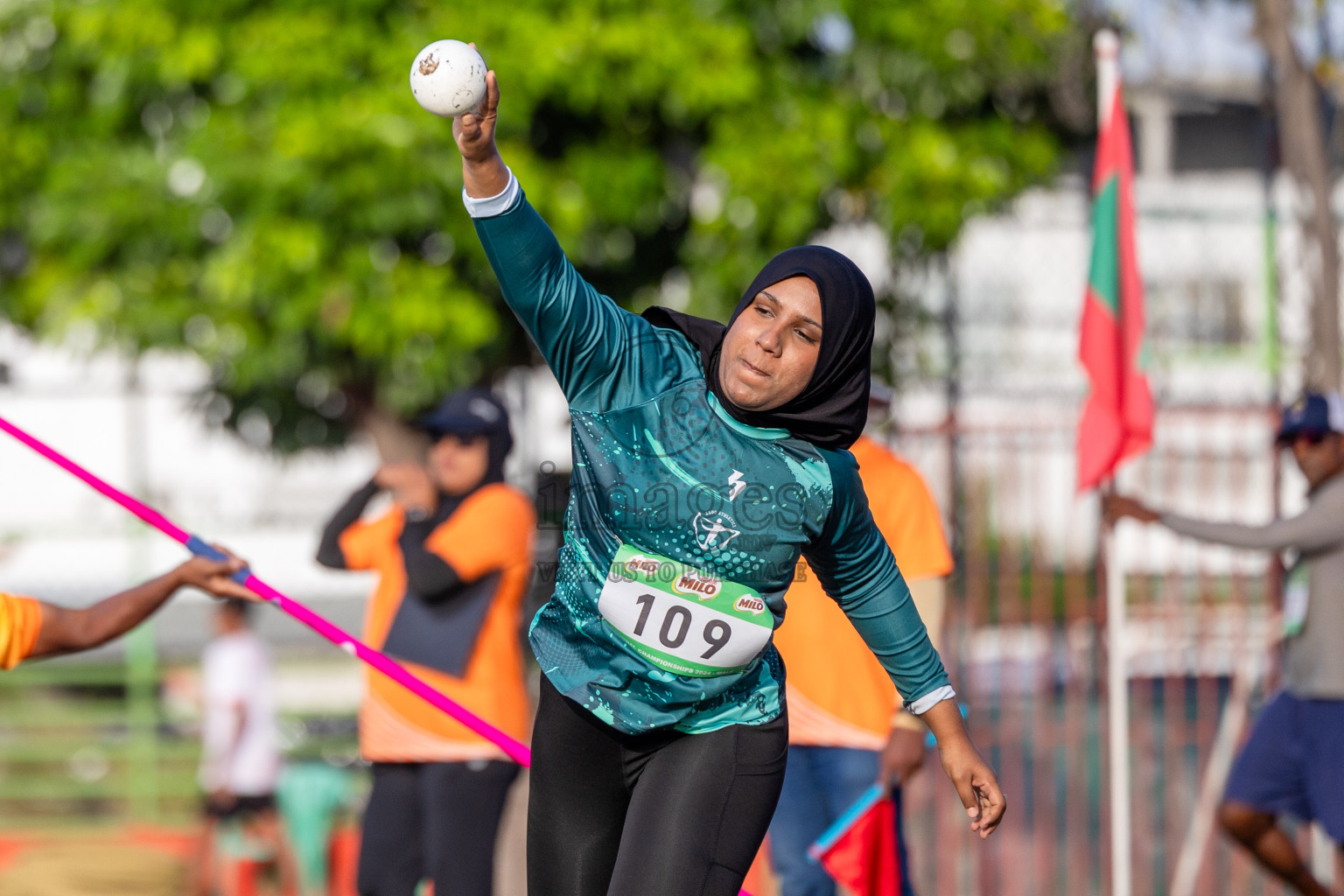 Day 2 of 33rd National Athletics Championship was held in Ekuveni Track at Male', Maldives on Friday, 6th September 2024. Photos: Shuu Abdul Sattar / images.mv