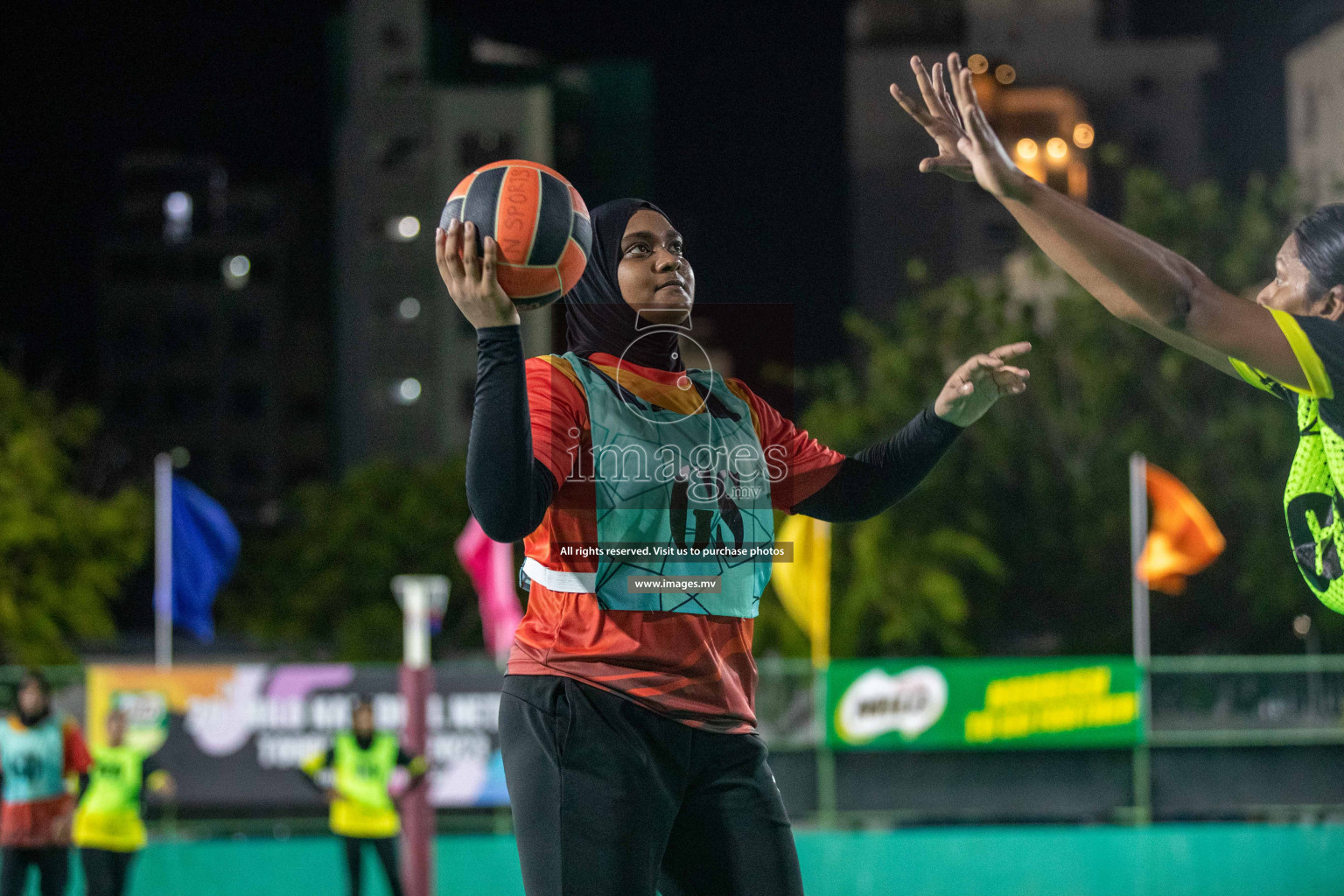 Day 6 of 20th Milo National Netball Tournament 2023, held in Synthetic Netball Court, Male', Maldives on 4th June 2023 Photos: Nausham Waheed/ Images.mv