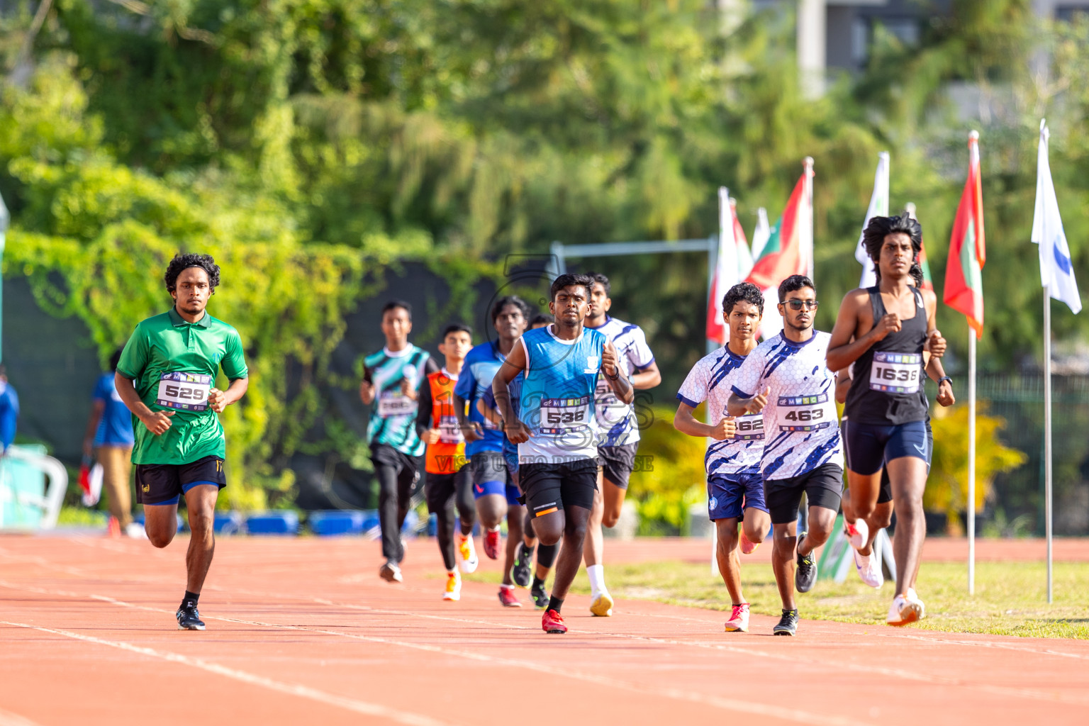 Day 4 of MWSC Interschool Athletics Championships 2024 held in Hulhumale Running Track, Hulhumale, Maldives on Tuesday, 12th November 2024. Photos by: Raaif Yoosuf / Images.mv