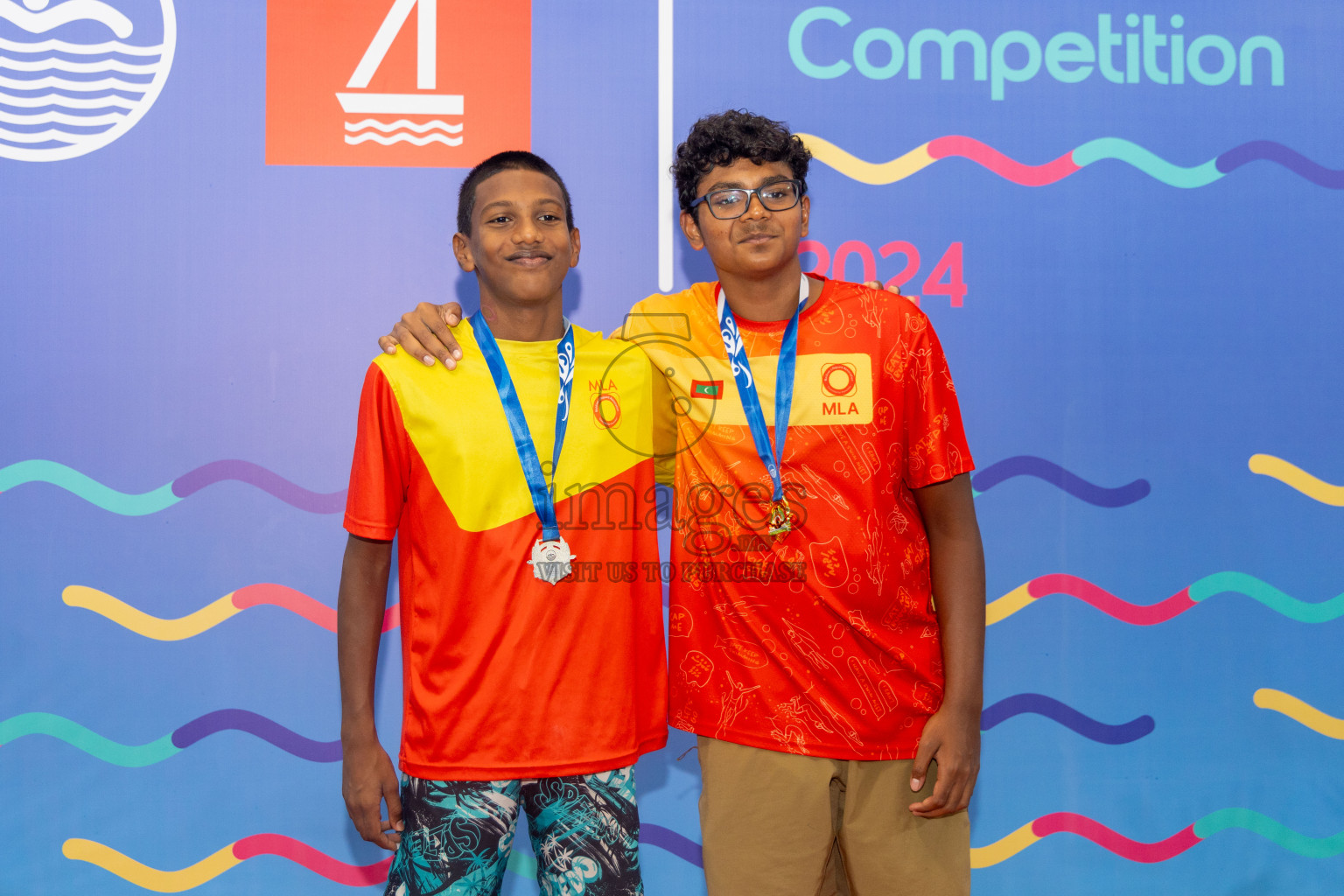 Day 6 of National Swimming Competition 2024 held in Hulhumale', Maldives on Wednesday, 18th December 2024. Photos: Mohamed Mahfooz Moosa / images.mv