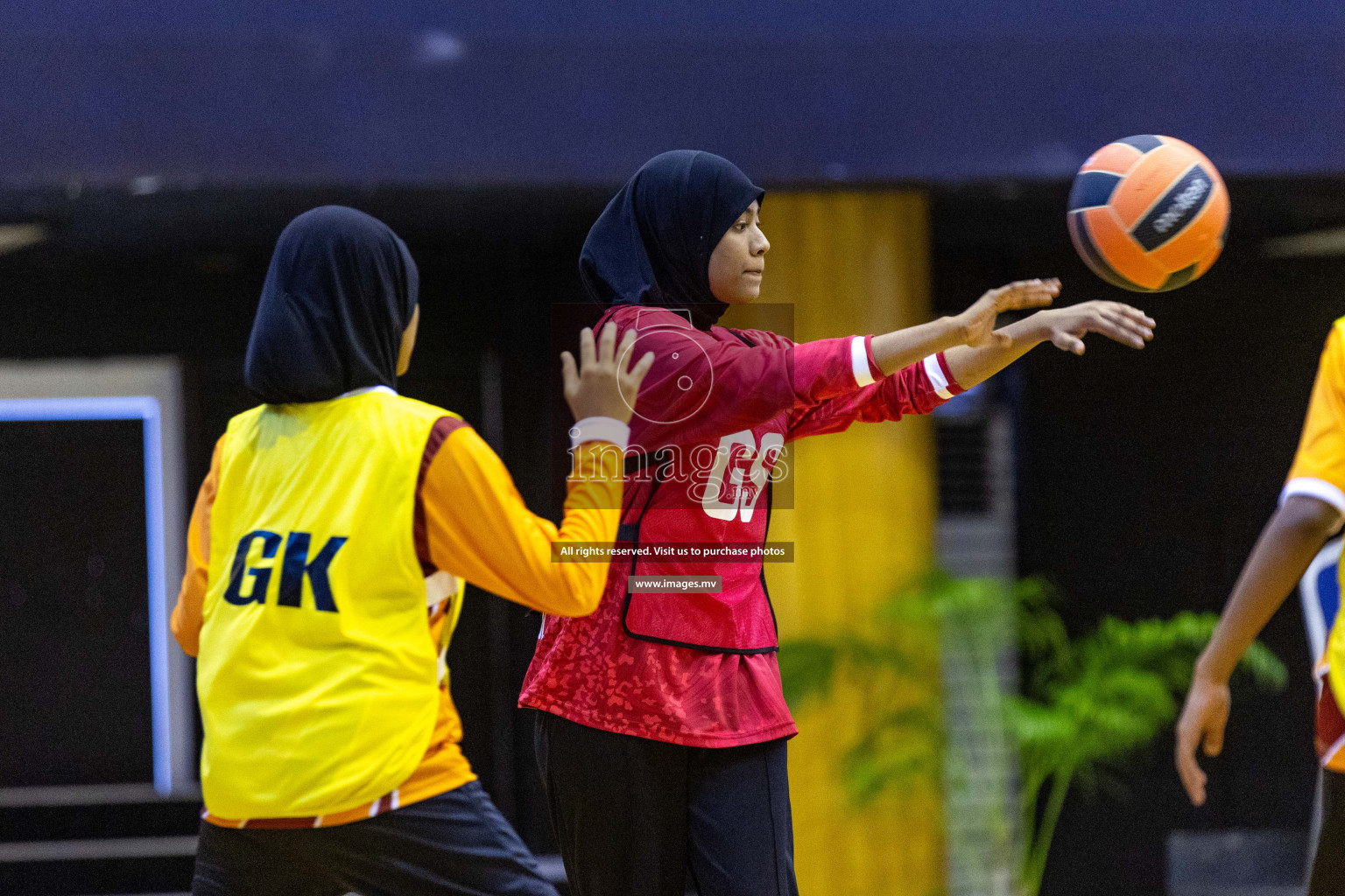 Day6 of 24th Interschool Netball Tournament 2023 was held in Social Center, Male', Maldives on 1st November 2023. Photos: Nausham Waheed / images.mv