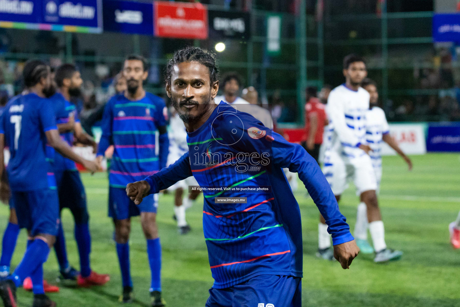 STO RC Vs Team Fenaka in the Quarter Finals of Club Maldives 2021 held in Hulhumale, Maldives on 13 December 2021. Photos: Shu Abdul Sattar / images.mv