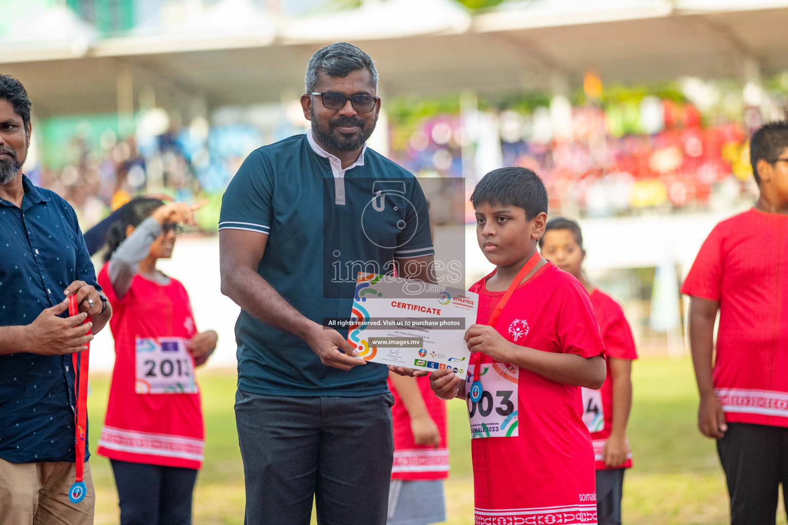 Day one of Inter School Athletics Championship 2023 was held at Hulhumale' Running Track at Hulhumale', Maldives on Saturday, 14th May 2023. Photos: Nausham Waheed / images.mv