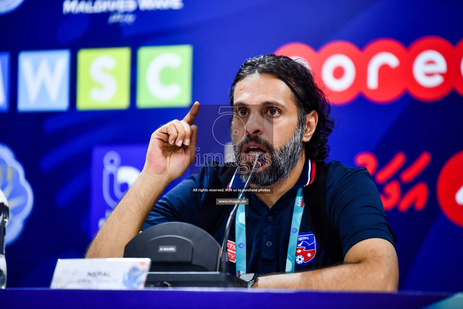 India vs Nepal in SAFF Championship 2021 held on 10th October 2021 in Galolhu National Stadium, Male', Maldives