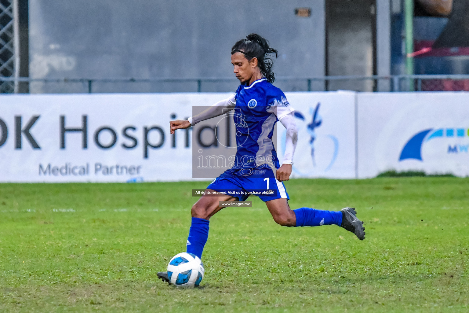 Buru Sports Club vs New Radiant Sports Club in the 2nd Division 2022 on 14th Aug 2022, held in National Football Stadium, Male', Maldives Photos: Nausham Waheed / Images.mv