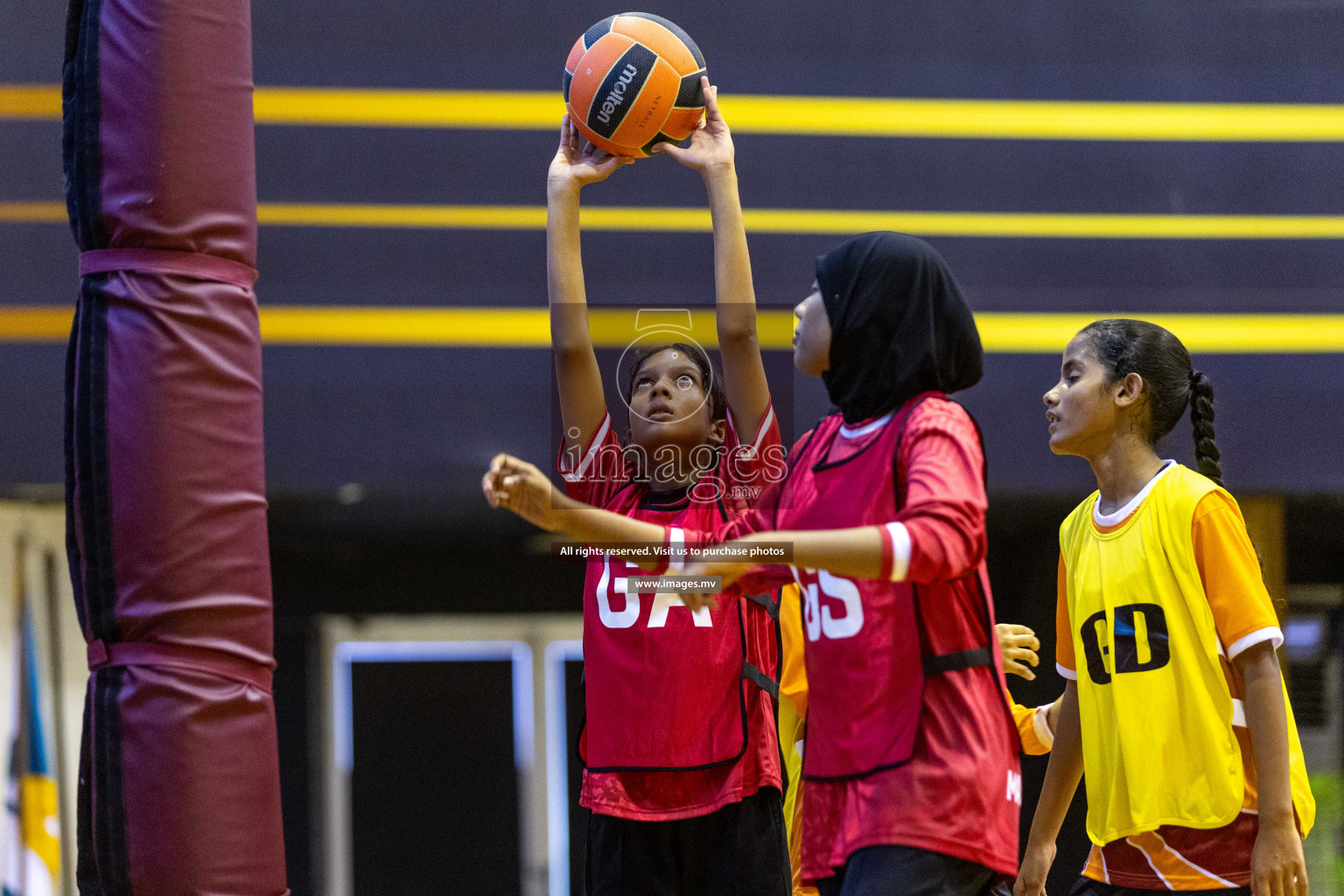 Day6 of 24th Interschool Netball Tournament 2023 was held in Social Center, Male', Maldives on 1st November 2023. Photos: Nausham Waheed / images.mv