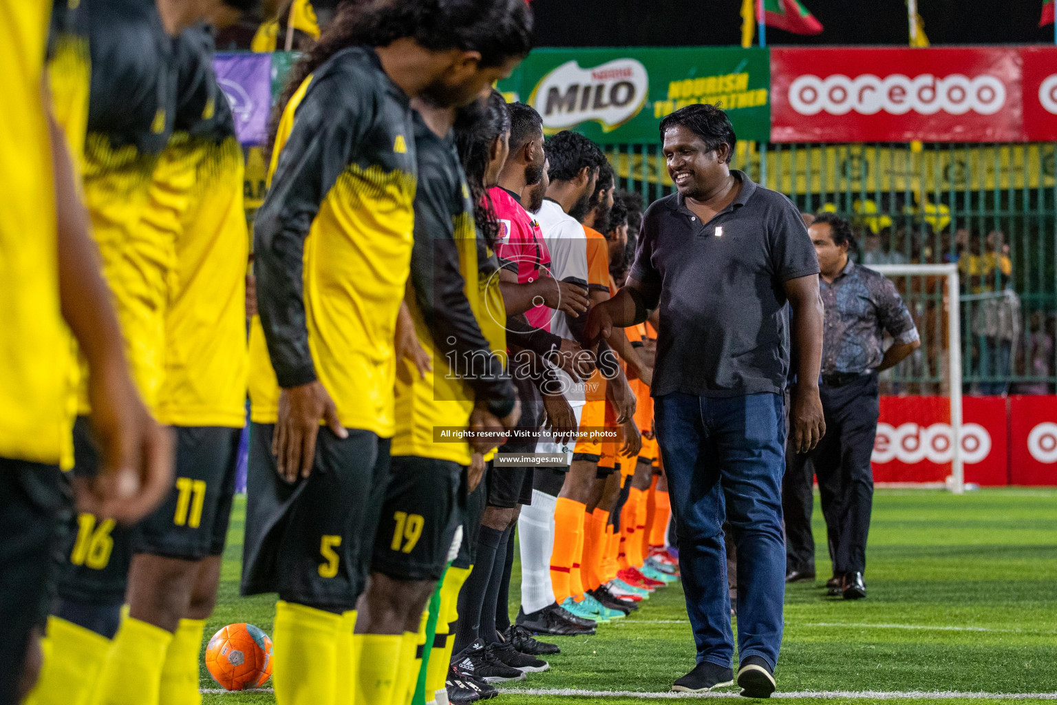 RRC Vs FSM in the Semi Finals of Club Maldives 2021 held in Hulhumale, Maldives on 19 December 2021. Photos: Ismail Thoriq / images.mv