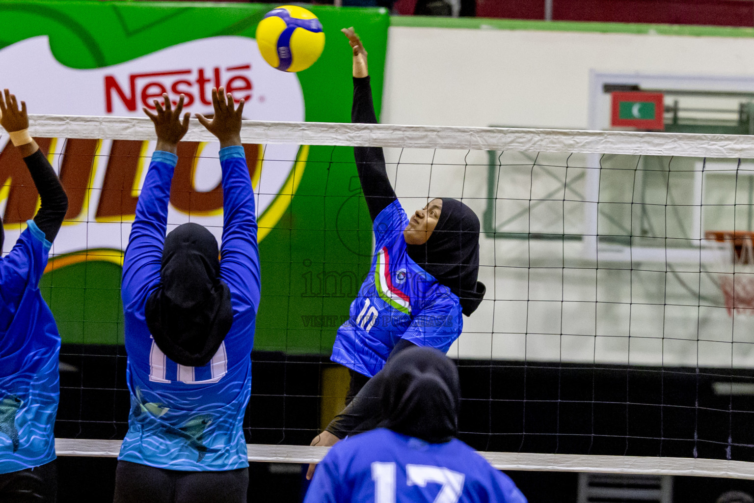 Day 2 of Women's Division of Milo VAM Cup 2024 held in Male', Maldives on Wednesday, 9th July 2024 at Social Center Indoor Hall Photos By: Nausham Waheed / images.mv