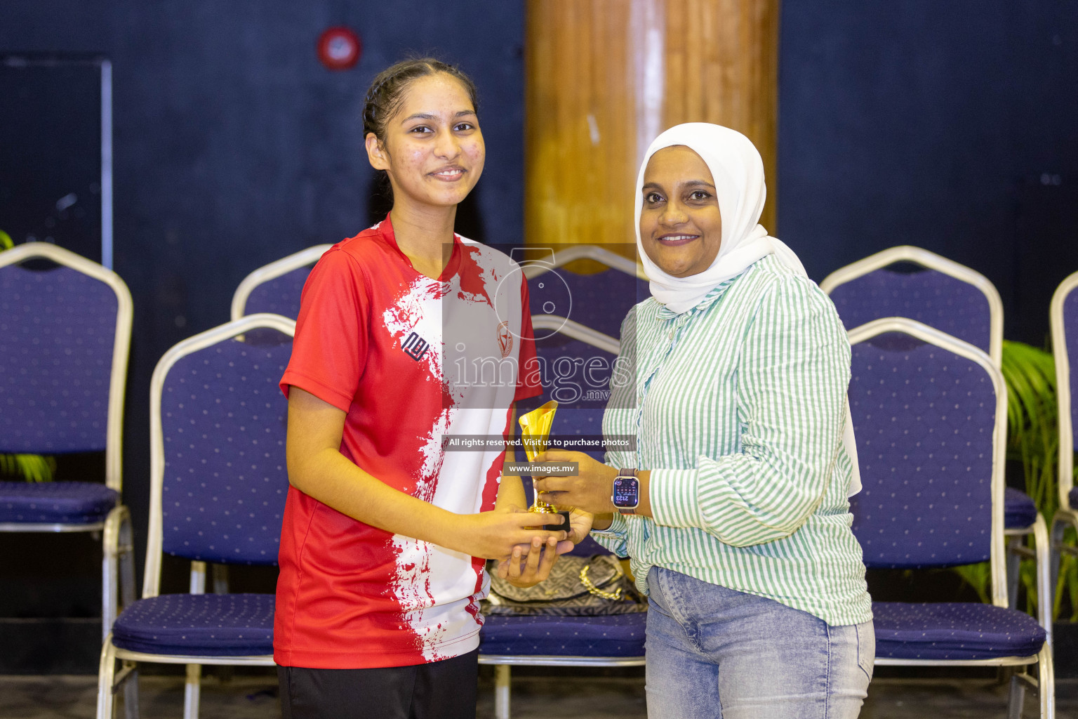 Day 8 of 24th Interschool Netball Tournament 2023 was held in Social Center, Male', Maldives on 3rd November 2023. Photos: Nausham Waheed / images.mv