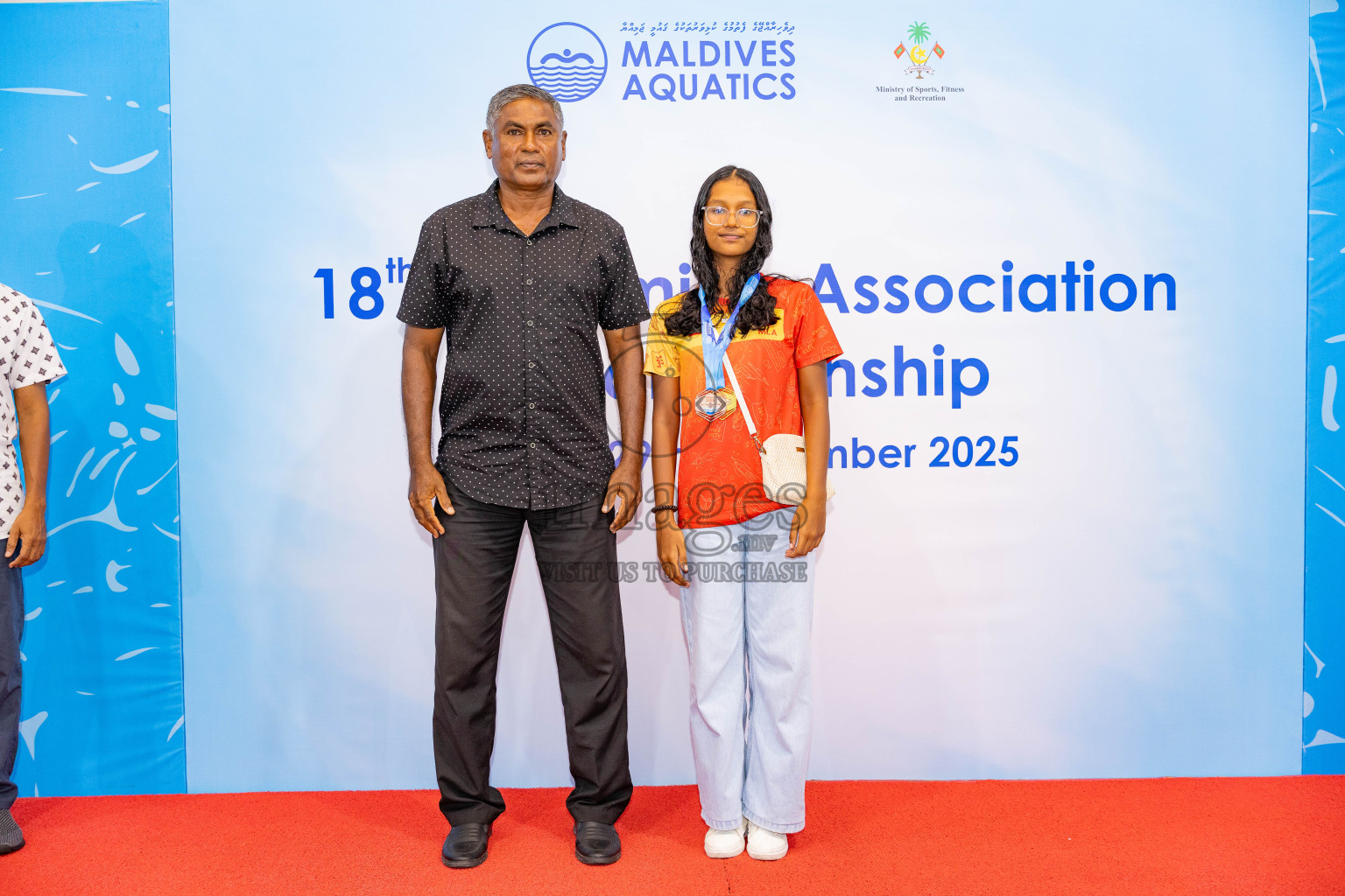 18th Swimming Association Championship 2025, Closing Ceremony was held on Saturday, 29th November 2025 at Swimming Track Hulhumale', Maldives. Photos: Areef Adam / images.mv
