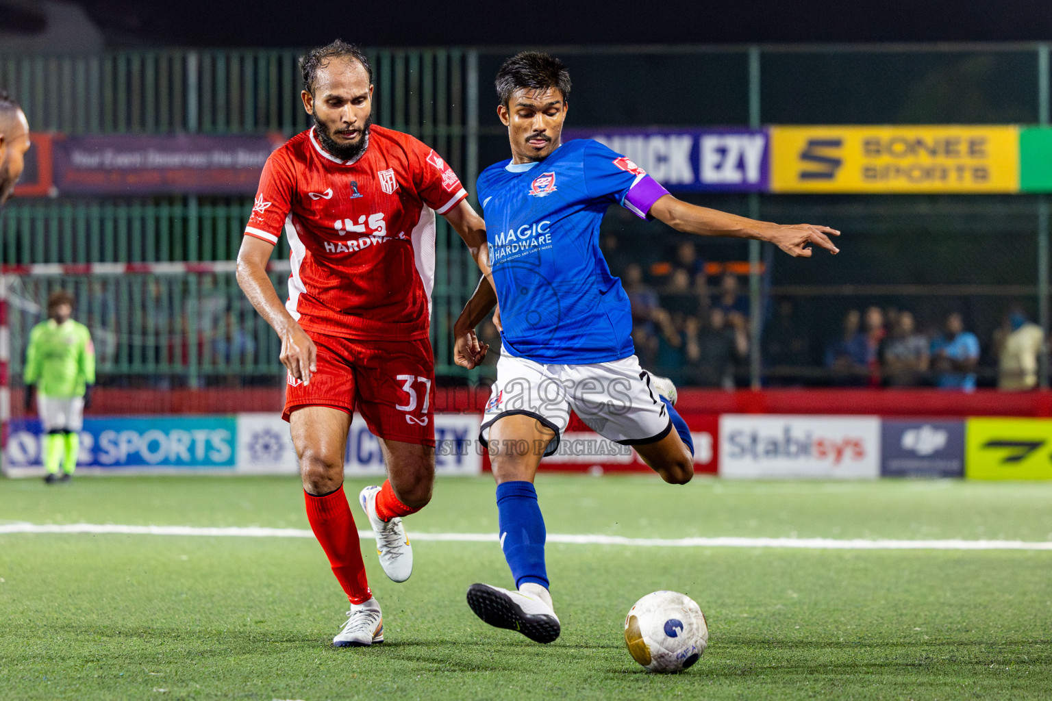 HA Kelaa vs HA Hoarafushi in Day 13 of Golden Futsal Challenge 2025 was held on Friday, 17th January 2025, in Hulhumale', Maldives. Photos: Nausham Waheed / images.mv