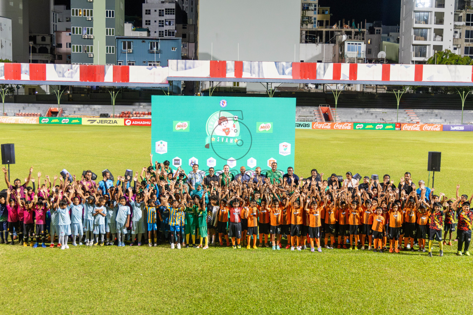 Inaugural Event of MILO SVAM Juniors 2025 (U8) was held at National Football Stadium, Male', Maldives on Monday, 23rd June 2025. Photos: Ismail Thoriq / images.mv
