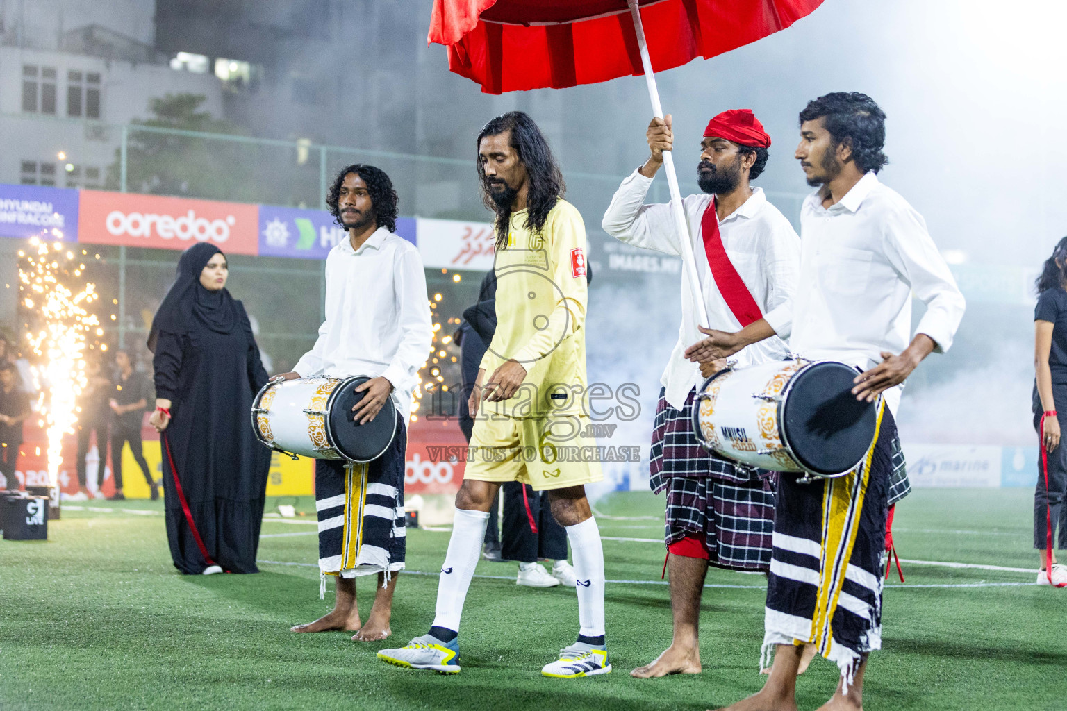 Opening of Golden Futsal Challenge 2024 with Charity Shield Match between L.Gan vs Th. Thimarafushi was held on Sunday, 14th January 2024, in Hulhumale', Maldives Photos: Nausham Waheed / images.mv