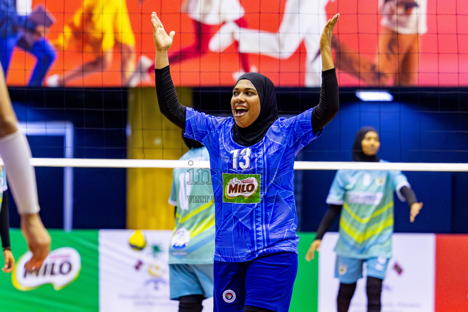 Police Club vs Club Wamco in the Final of Women's Division of National Volleyball Championship 2025 held in Male', Maldives on Sunday, 4th May 2025 at Social Center Indoor Hall Photos By: Nausham Waheed / images.mv