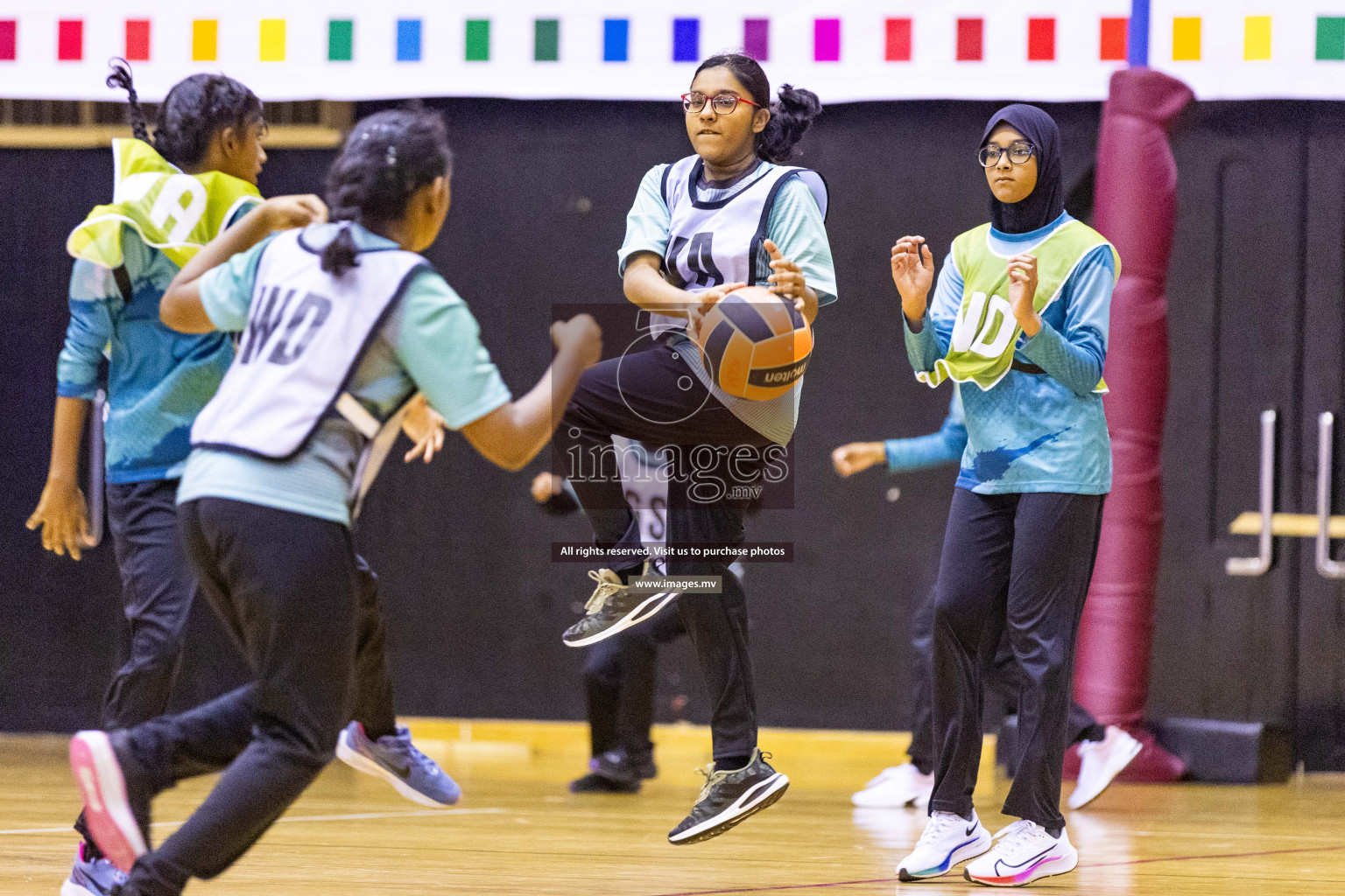 Day5 of 24th Interschool Netball Tournament 2023 was held in Social Center, Male', Maldives on 31st October 2023. Photos: Nausham Waheed / images.mv