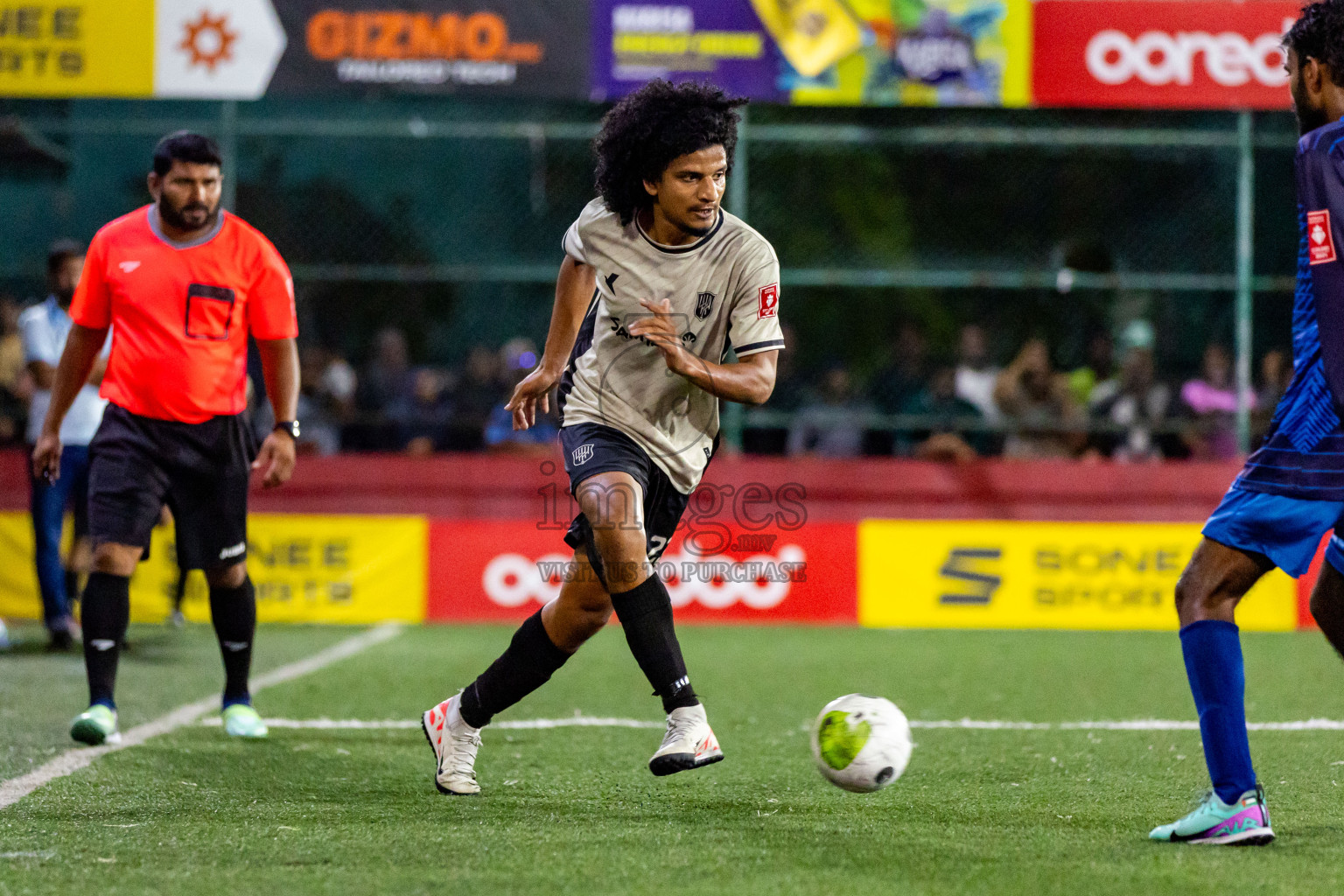 Lh Hinnavaru vs Lh Kurendhoo in Day 29 of Golden Futsal Challenge 2024 was held on Tuesday , 13th February 2024 in Hulhumale', Maldives Photos: Nausham Waheed / images.mv