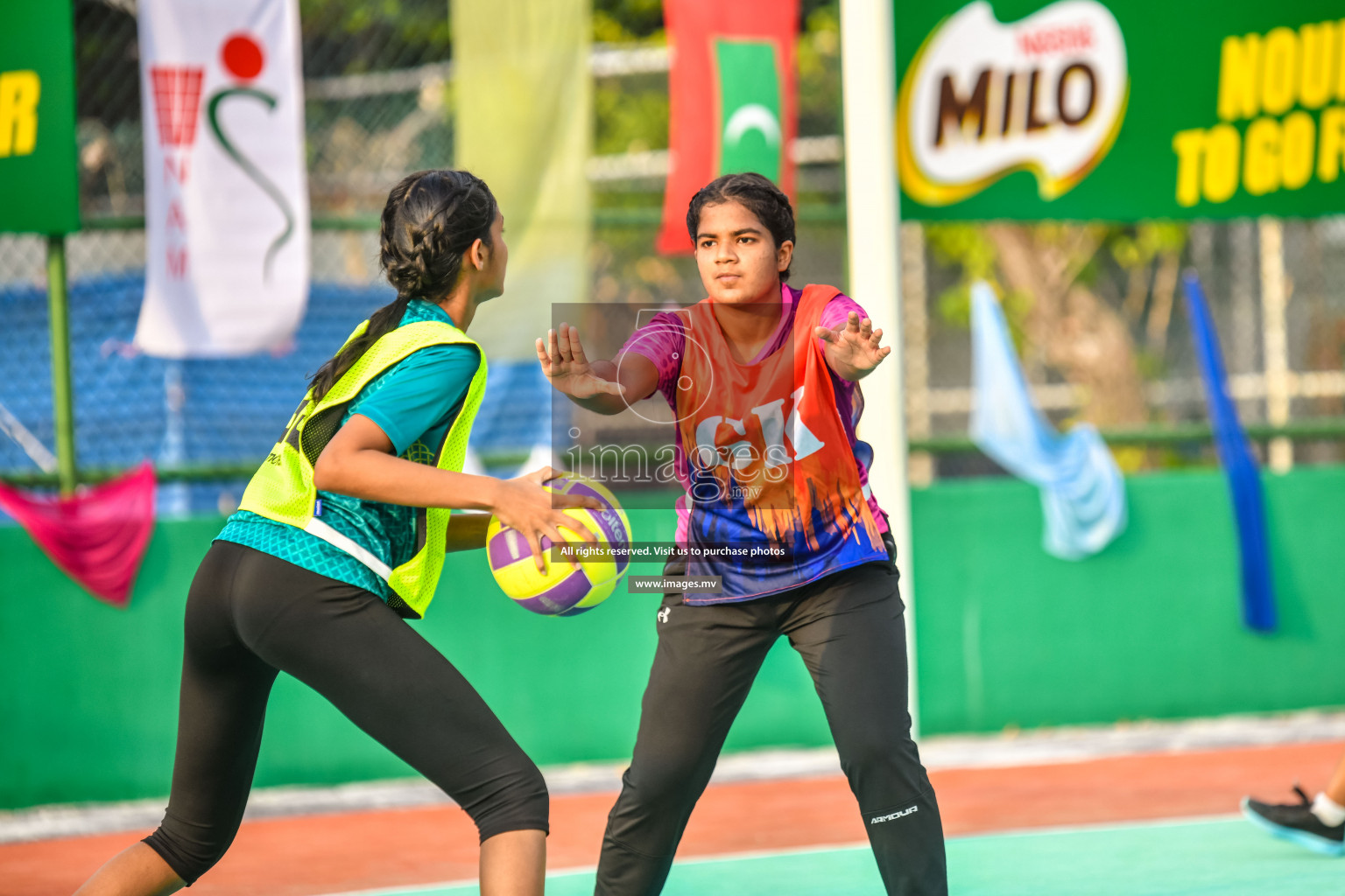 Day 6 of Junior Netball Championship 2022 on 10th March 2022 held in Male', Maldives. Photos by Nausham Waheed