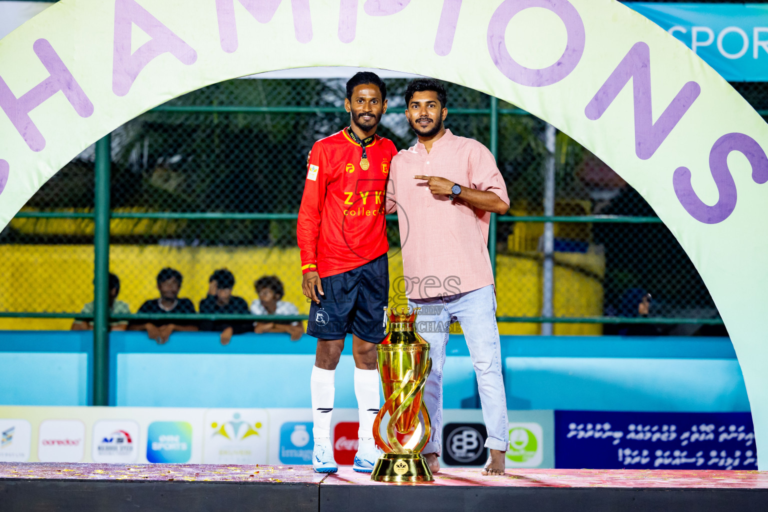 Dee Ess Kay vs Kovigoani in Final of Laamehi Dhiggaru Ekuveri Futsal Challenge 2024 was held on Wednesday, 31st July 2024, at Dhiggaru Futsal Ground, Dhiggaru, Maldives Photos: Nausham Waheed / images.mv