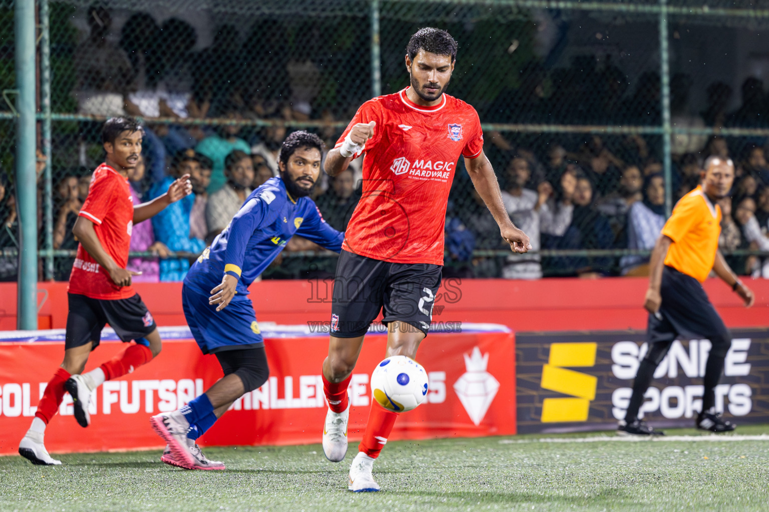 HA Hoarafushi vs HA Maarandhoo in Day 9 of Golden Futsal Challenge 2025 was held on Monday, 13th January 2025, in Hulhumale', Maldives
Photos: Ismail Thoriq / images.mv