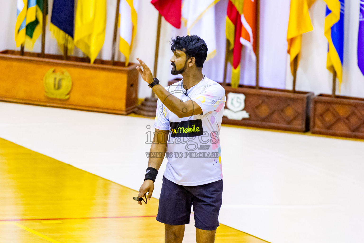 Day 11 of 25th Inter-School Netball Tournament was held in Social Center at Male', Maldives on Wednesday, 21st August 2024. Photos: Nausham Waheed / images.mv