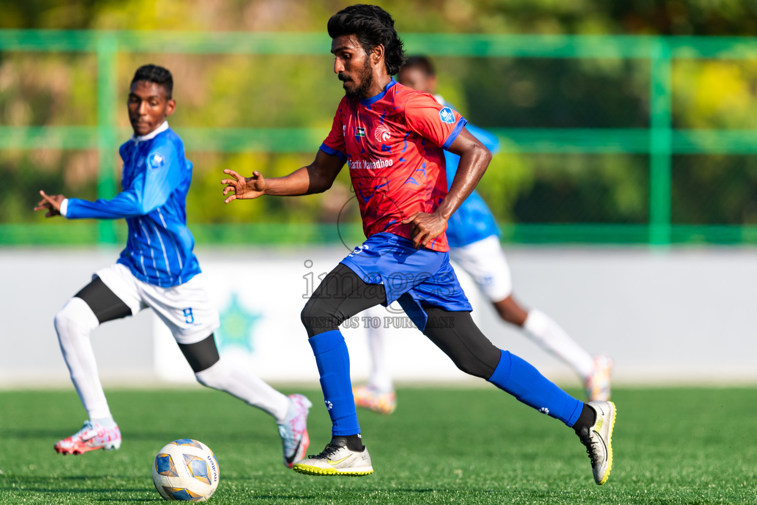 Chester Academy vs Baburu SC from Manadhoo Council Cup 2024 in N Manadhoo Maldives on Tuesday, 20th February 2023. Photos: Nausham Waheed / images.mv