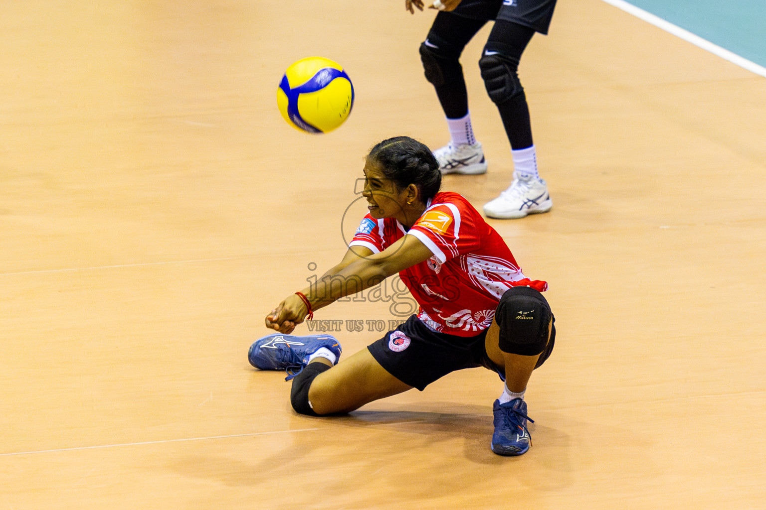 Good Games Sports Academy vs Volleyball Youth New Generation in Day 5 of Women's Division of VAM Cup 2025 held in Male', Maldives on Sunday, 13th April 2025 at Social Center Indoor Hall Photos By: Nausham Waheed / images.mv
