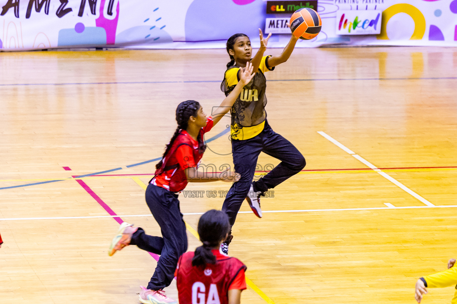 Day 12 of 25th Inter-School Netball Tournament was held in Social Center at Male', Maldives on Thursday, 22nd August 2024. Photos: Nausham Waheed / images.mv