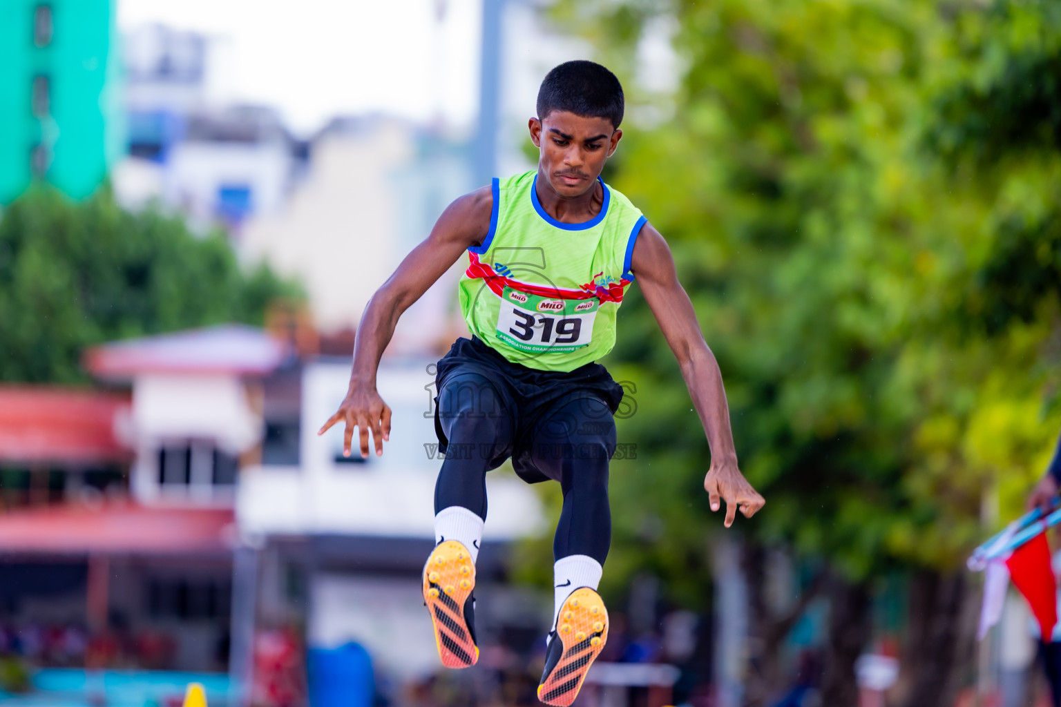 Day 2 of 12th Milo Association Championships was held in Ekuveni Track at Male', Maldives on Friday, 25th April 2025. Photos: Nausham Waheed / images.mv