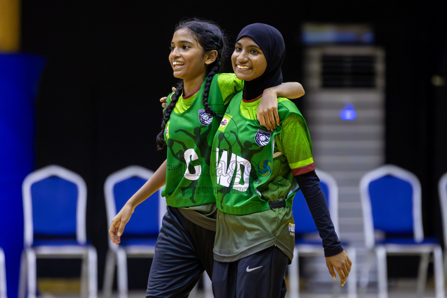Young netter A vd Fionti sports academy in Day 3 of 3rd Netball Junior Championship, held at Social Center on Wednesday 22nd January 2025 . Photos: Shuu Abdul Sattar / images.mv