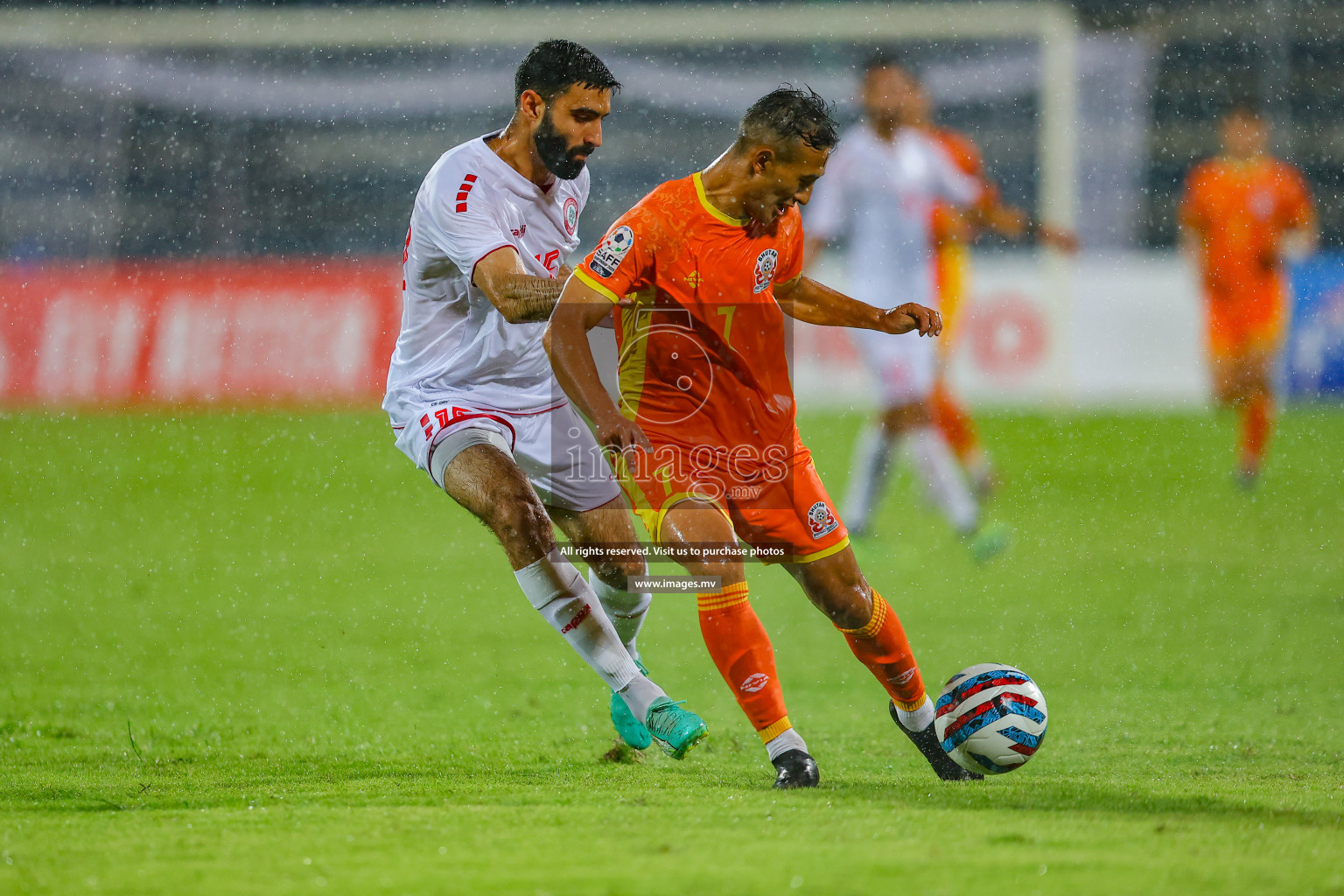 Bhutan vs Lebanon in SAFF Championship 2023 held in Sree Kanteerava Stadium, Bengaluru, India, on Sunday, 25th June 2023. Photos: Nausham Waheed, Hassan Simah / images.mv