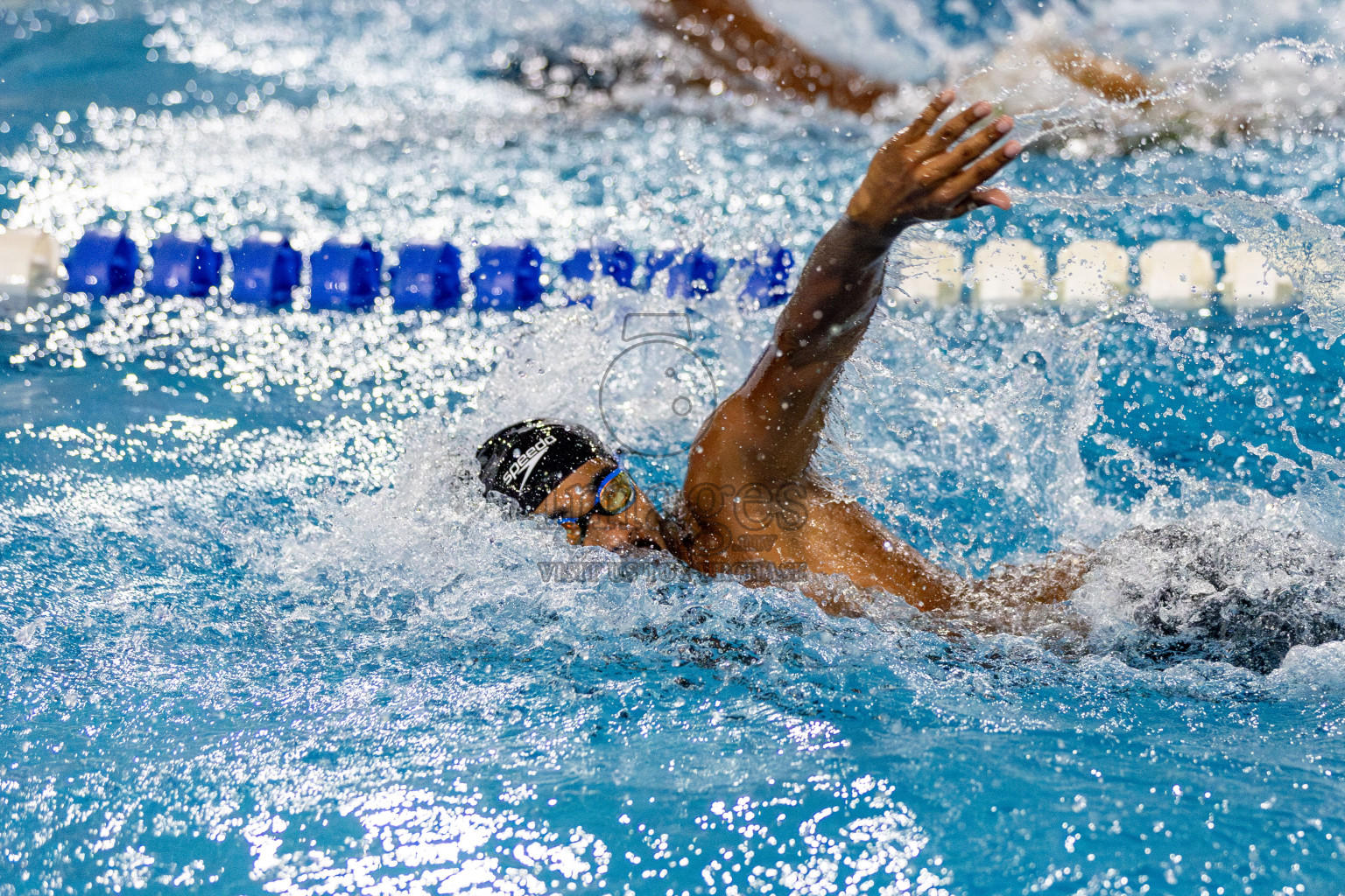 Day 2 of National Swimming Competition 2024 held in Hulhumale', Maldives on Saturday, 14th December 2024. Photos: Hassan Simah / images.mv