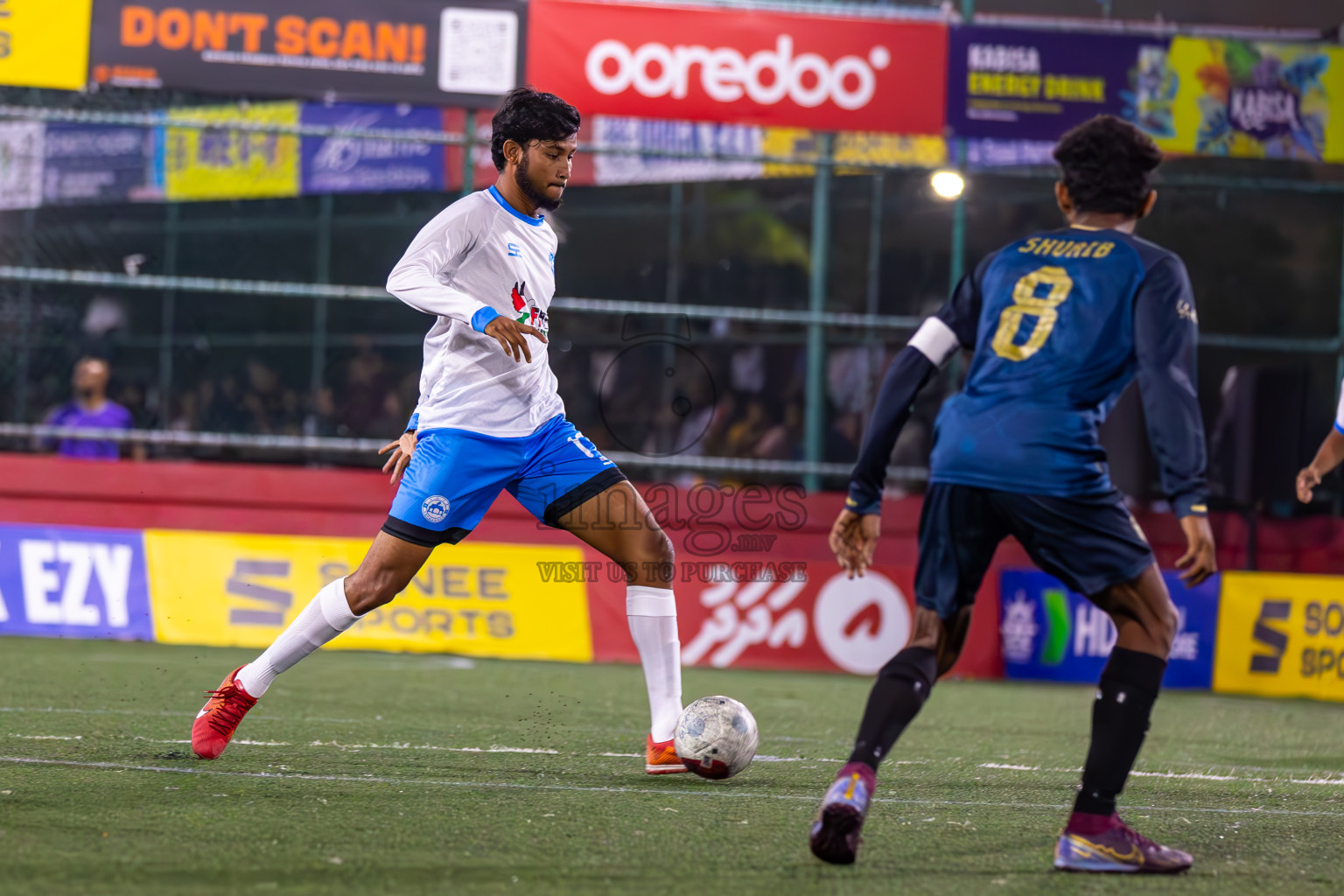 Th Guraidhoo vs Th Veymandoo in Day 15 of Golden Futsal Challenge 2024 was held on Monday, 29th January 2024, in Hulhumale', Maldives
Photos: Ismail Thoriq / images.mv