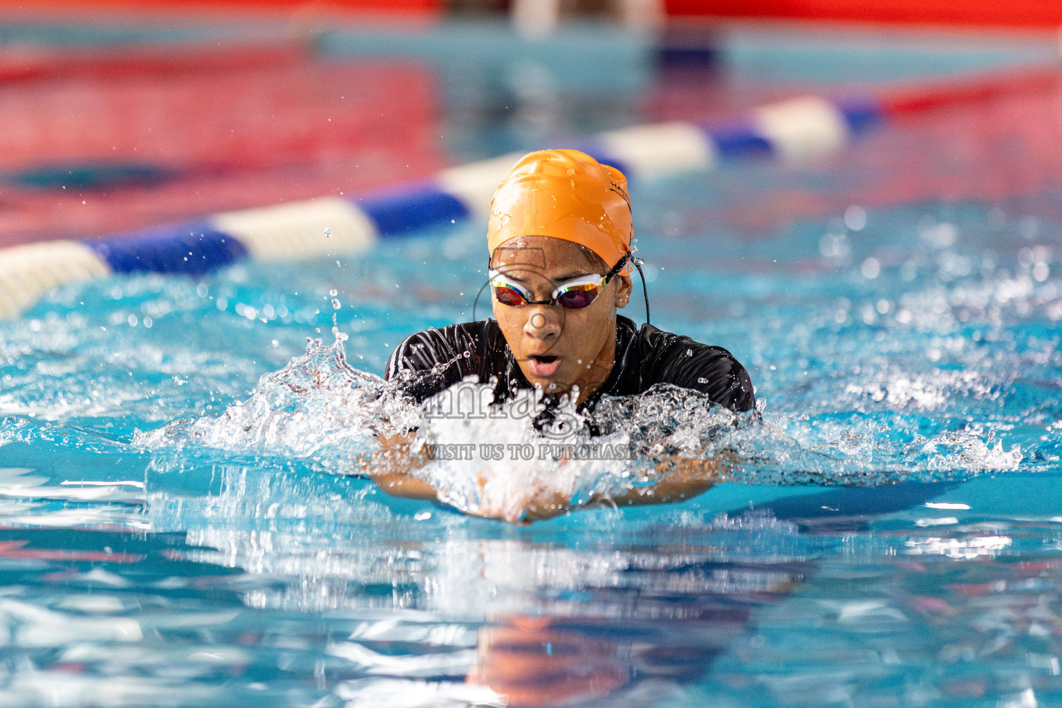 Day 3 of National Swimming Competition 2024 held in Hulhumale', Maldives on Sunday, 15th December 2024. Photos: Hassan Simah / images.mv