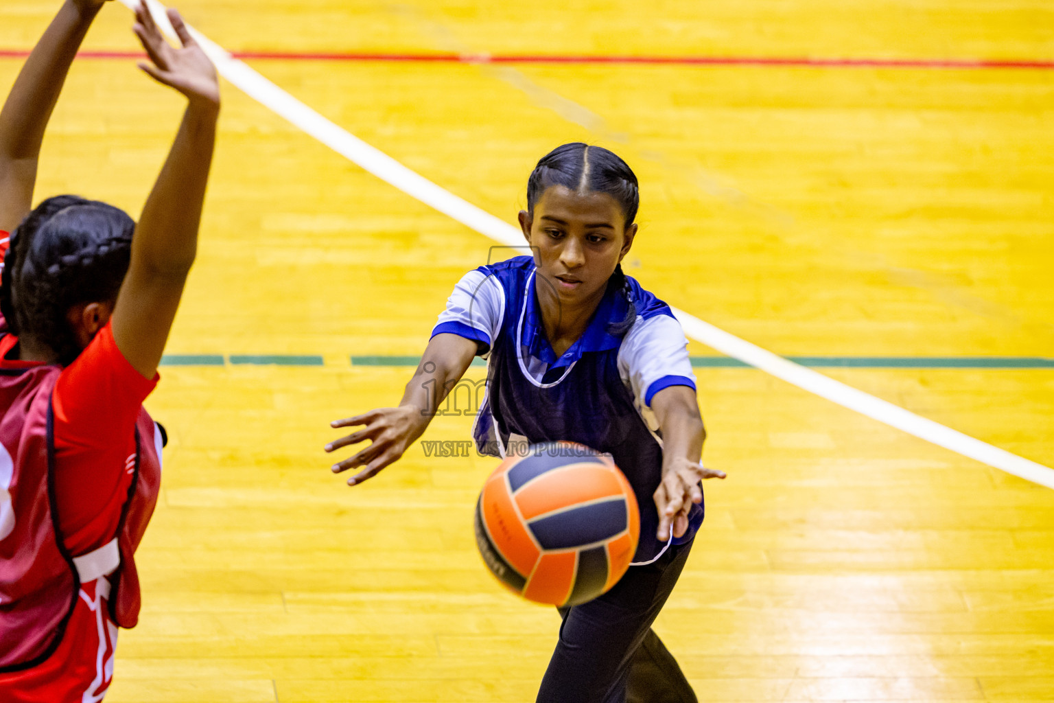 Day 8 of 25th Inter-School Netball Tournament was held in Social Center at Male', Maldives on Sunday, 18th August 2024. Photos: Nausham Waheed / images.mv